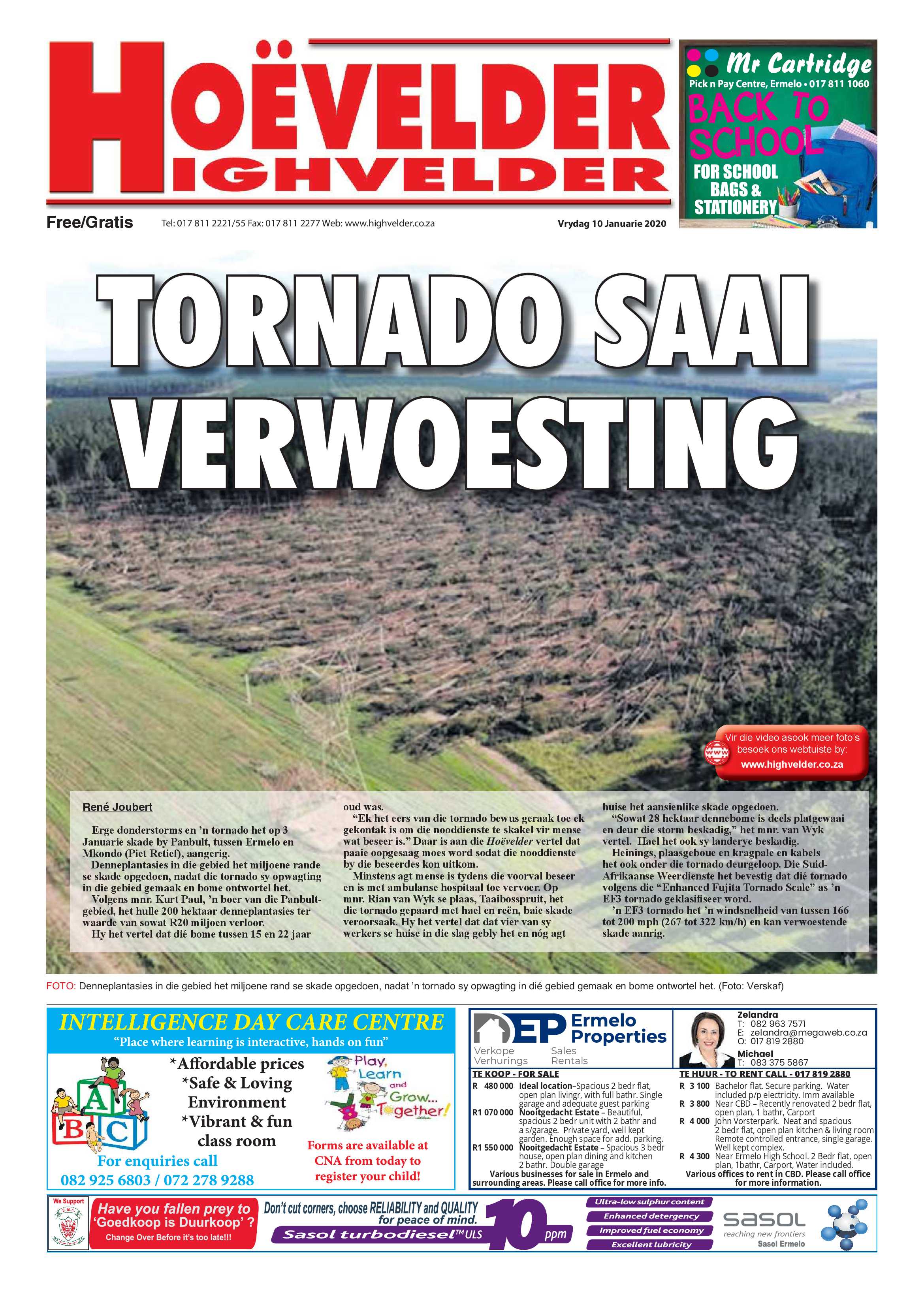 Highvelder 10 Januarie 2020 page 1