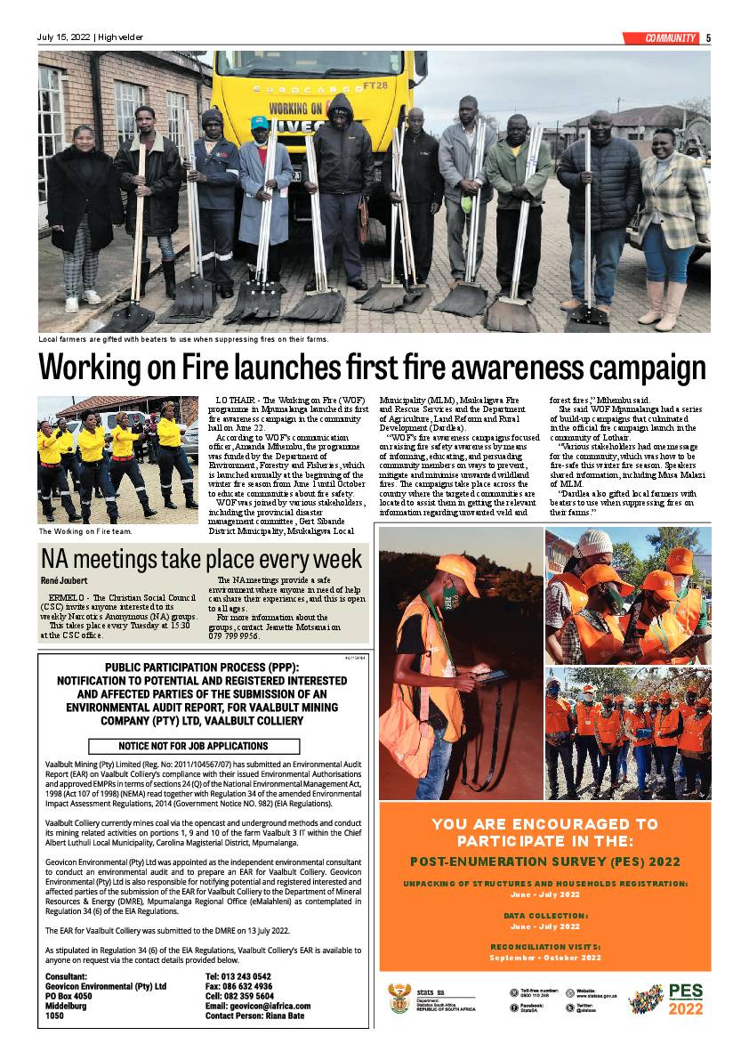 Highvelder 15 July 2022 page 5