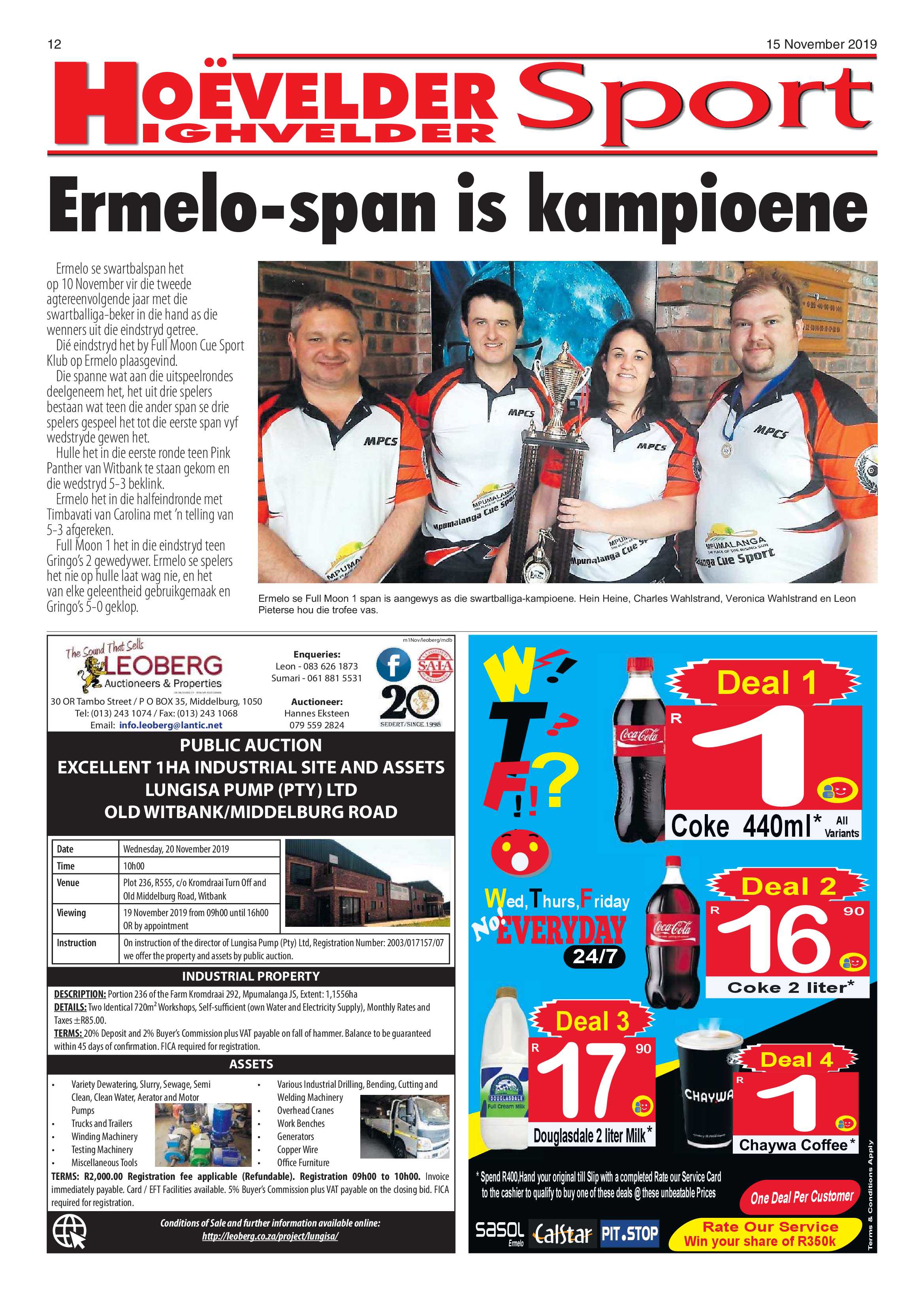 Highvelder 15 November 2019 page 12