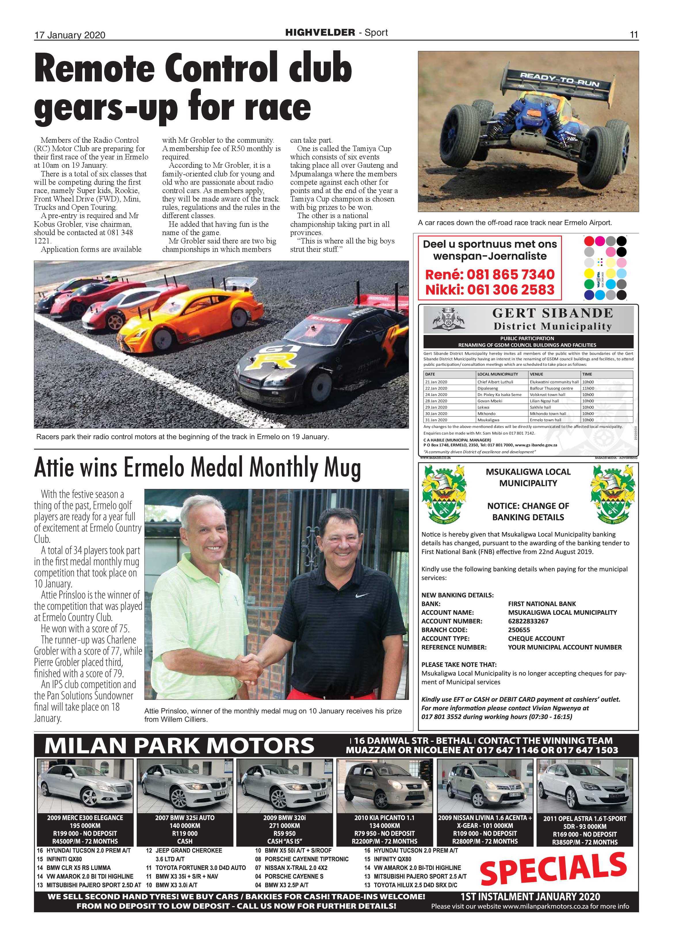 Highvelder 17 Januarie 2020 page 11