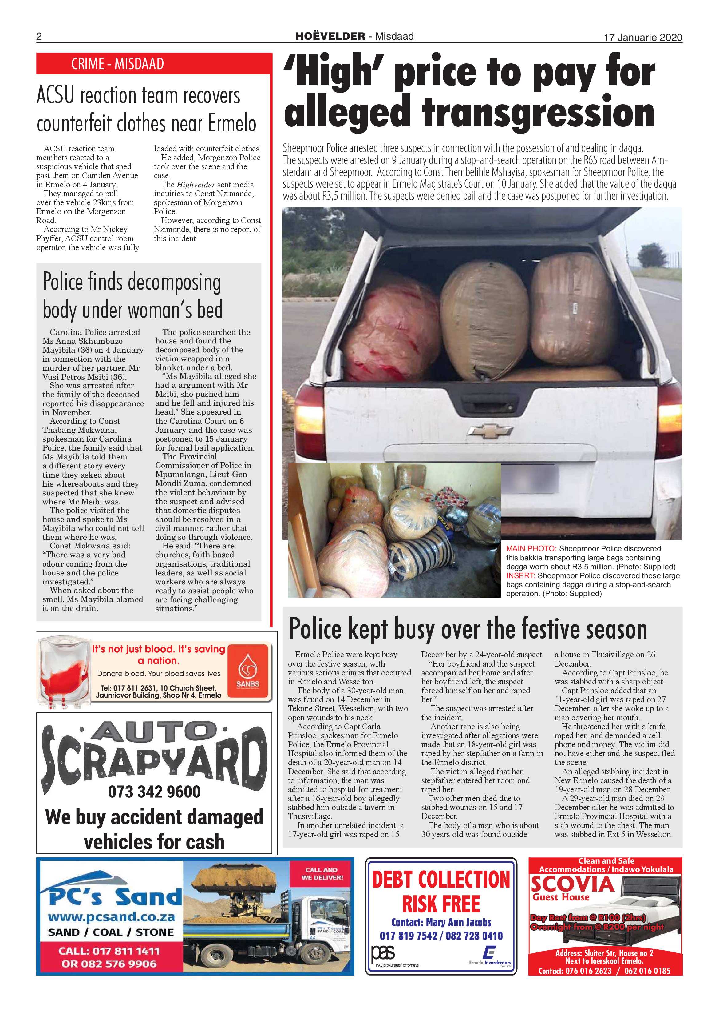 Highvelder 17 Januarie 2020 page 2