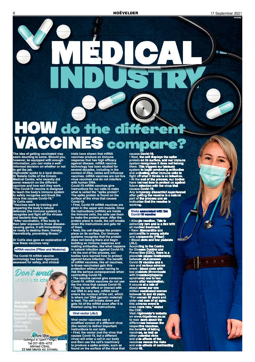 Highvelder Newspaper 17 September 2021 page 6
