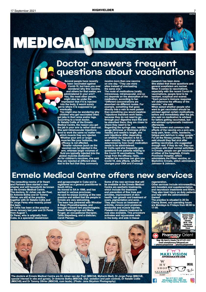 Highvelder Newspaper 17 September 2021 page 7