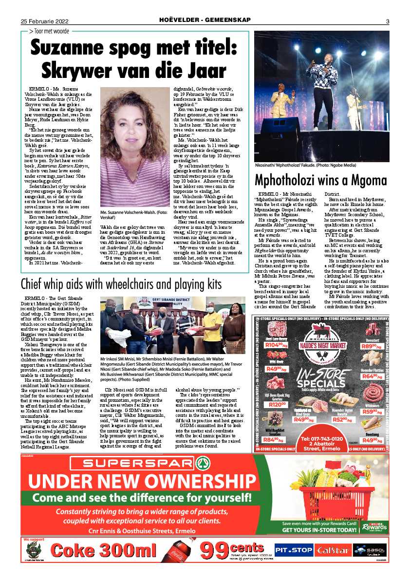 Highvelder Newspaper 25 February 2022 page 3