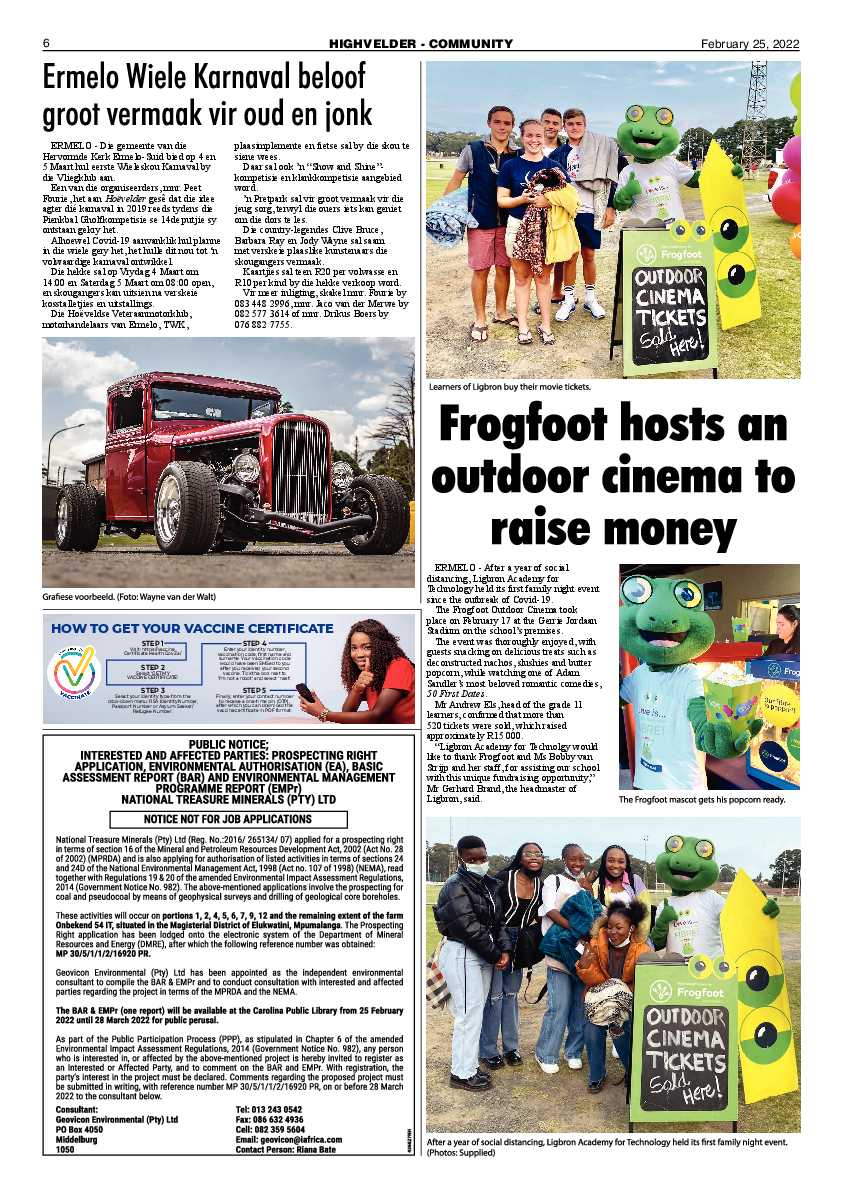 Highvelder Newspaper 25 February 2022 page 6
