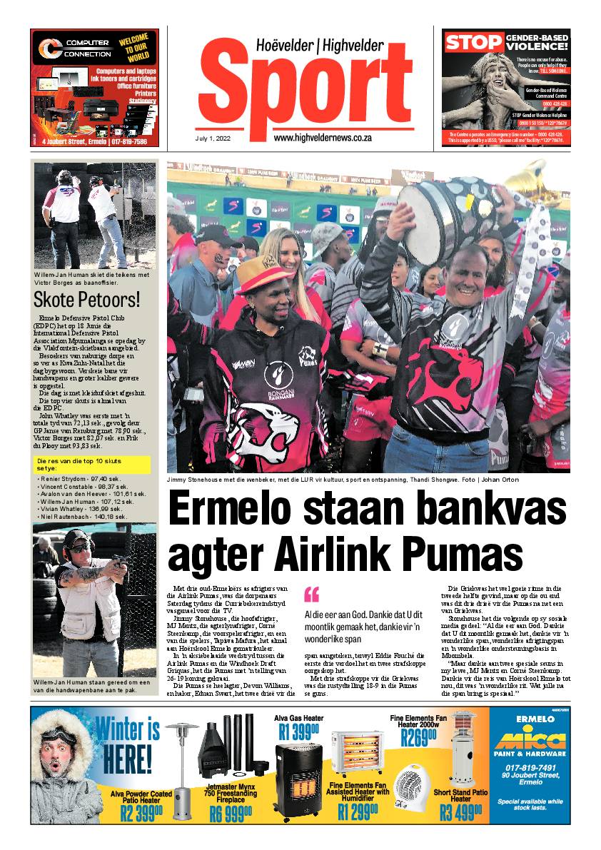 Highvelder Newspaper 1 July 2022 page 8