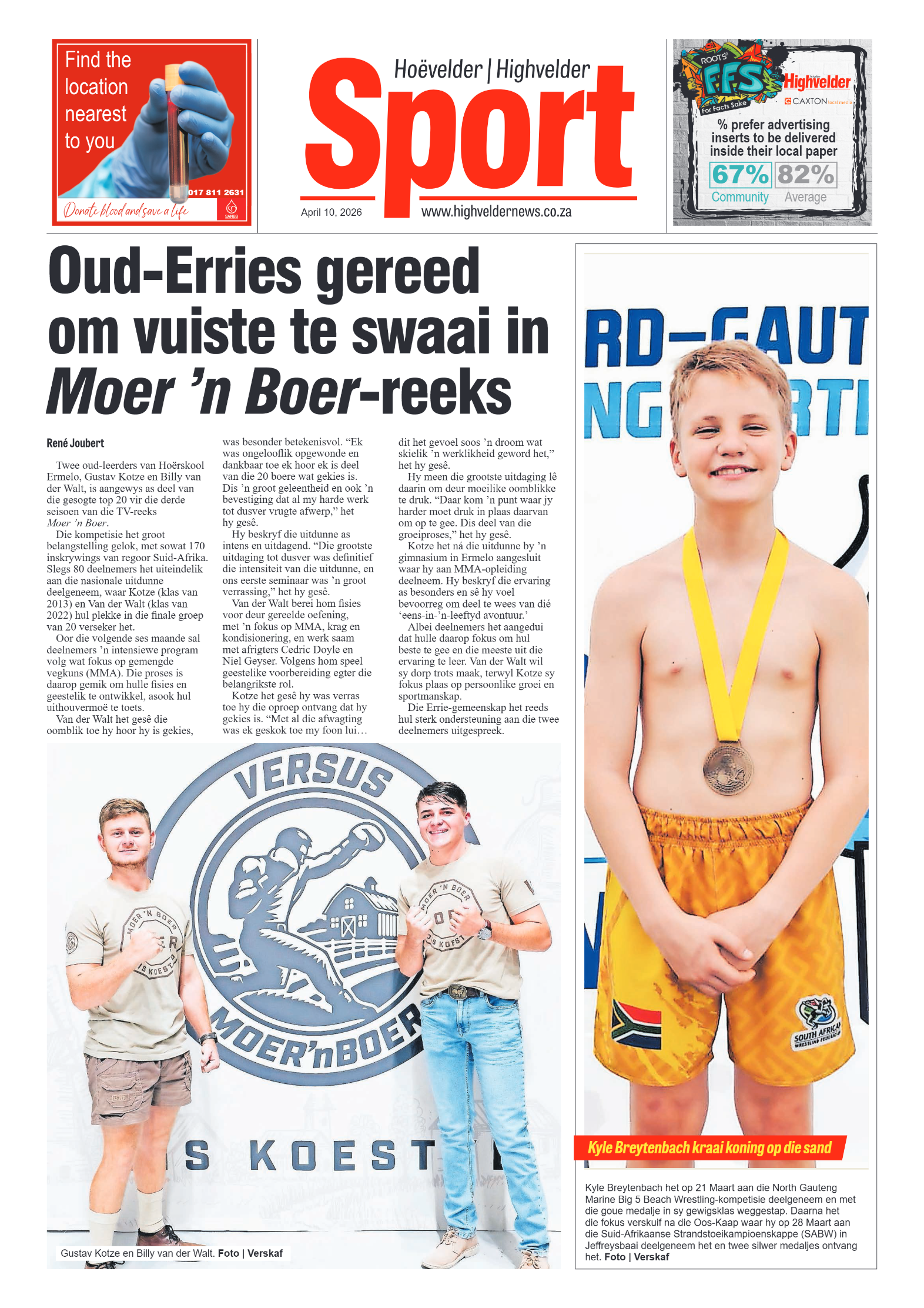 Highvelder Newspaper 10 April 2026 page 8