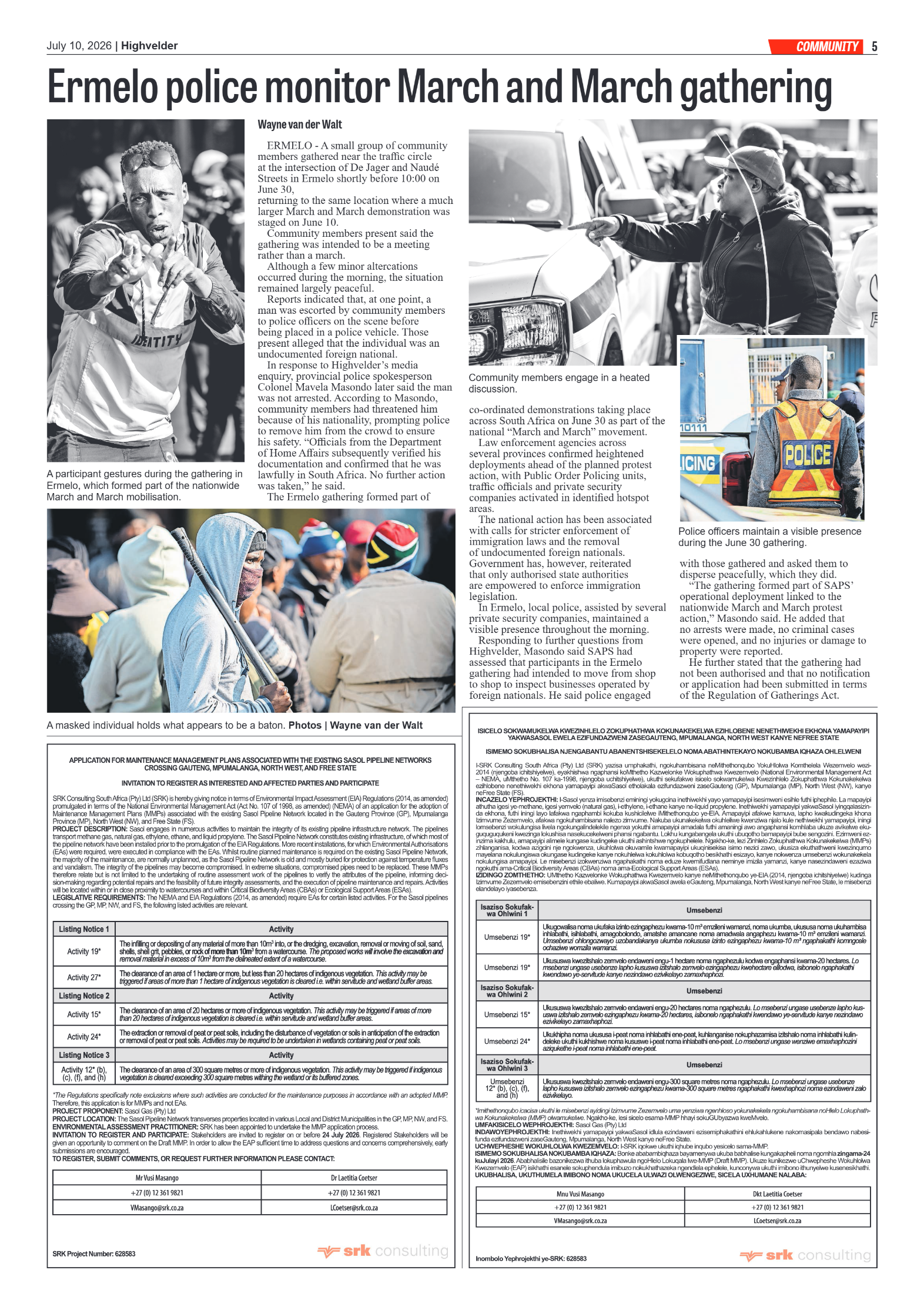 Highvelder Newspaper 10 July 2026 page 5