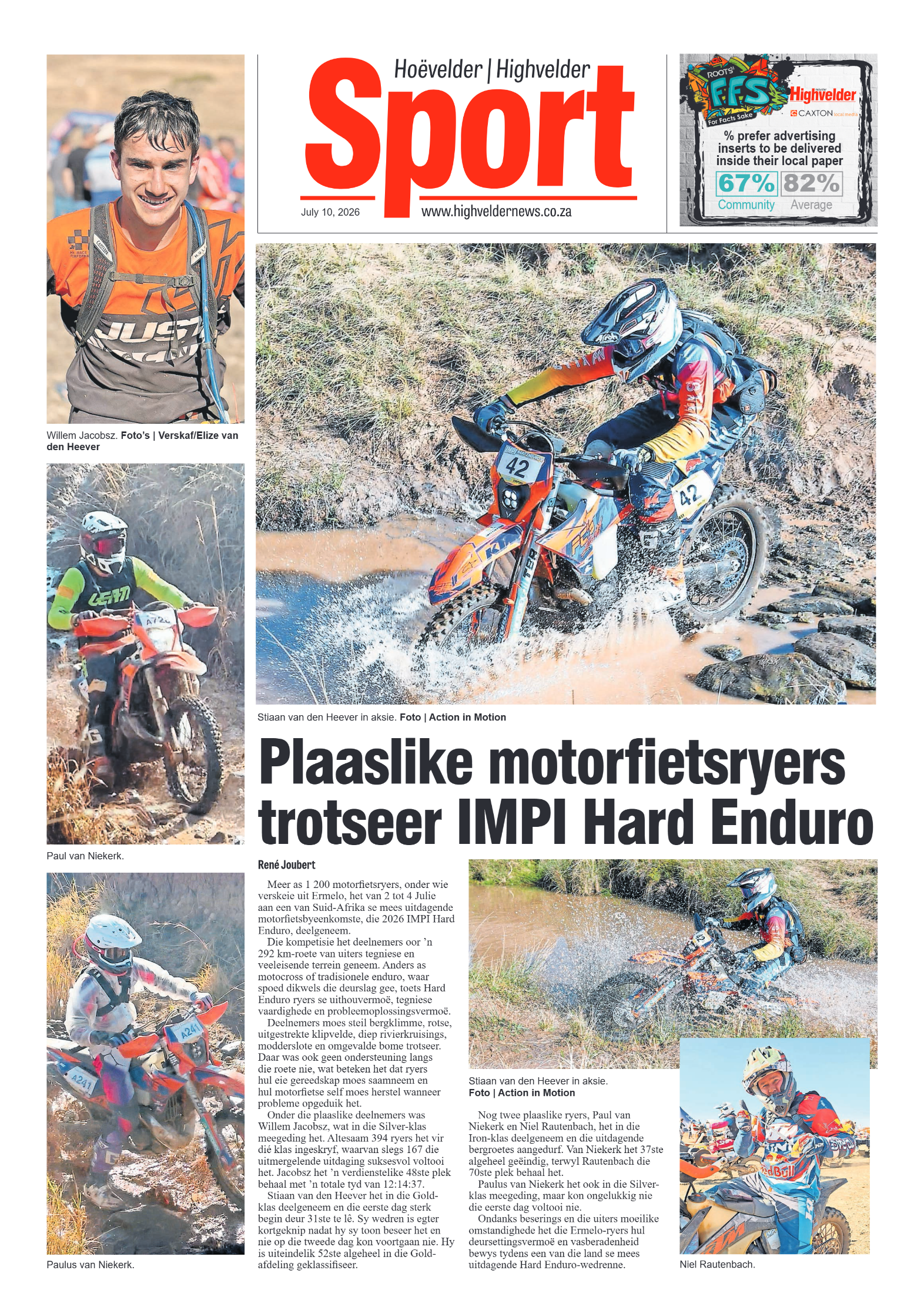 Highvelder Newspaper 10 July 2026 page 8