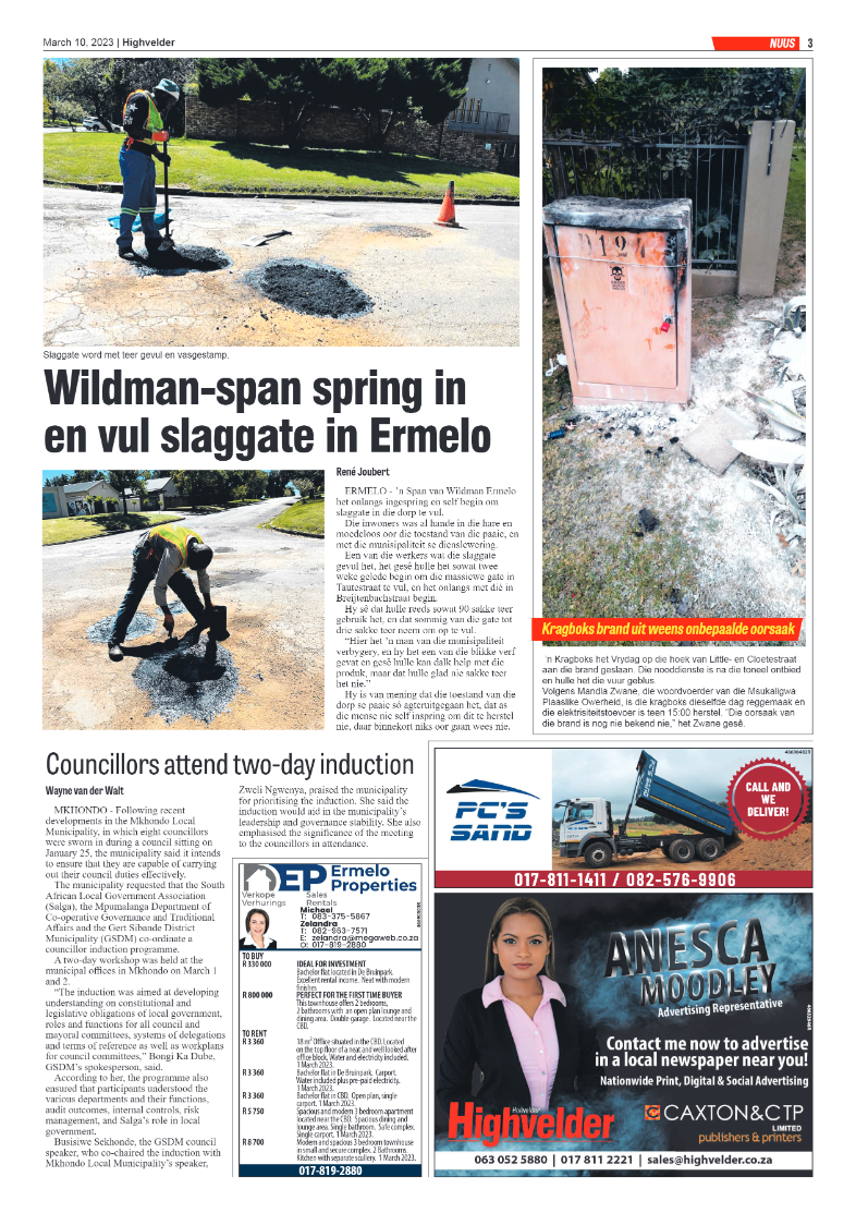 Highvelder Newspaper 10 March 2023 page 3
