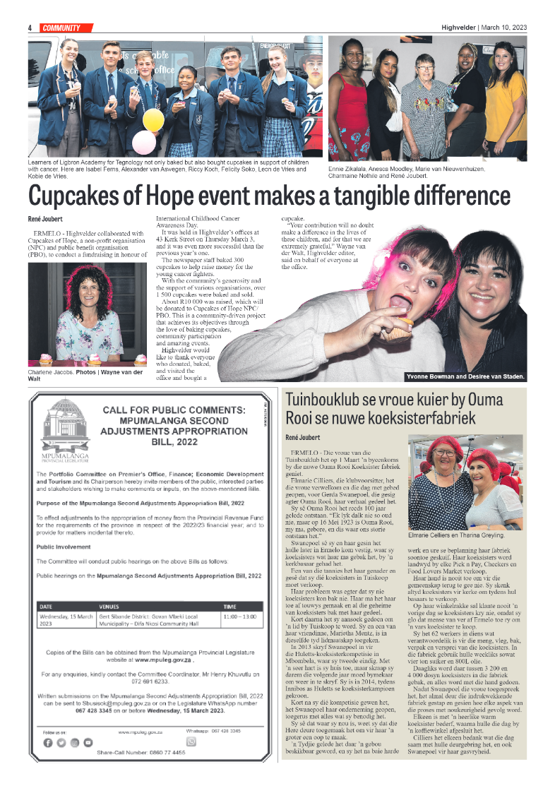 Highvelder Newspaper 10 March 2023 page 4