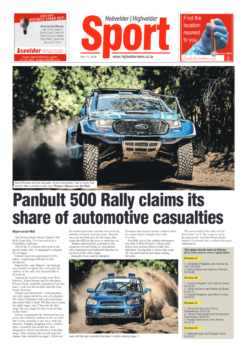 Highvelder Newspaper 10 May 2024 page 8