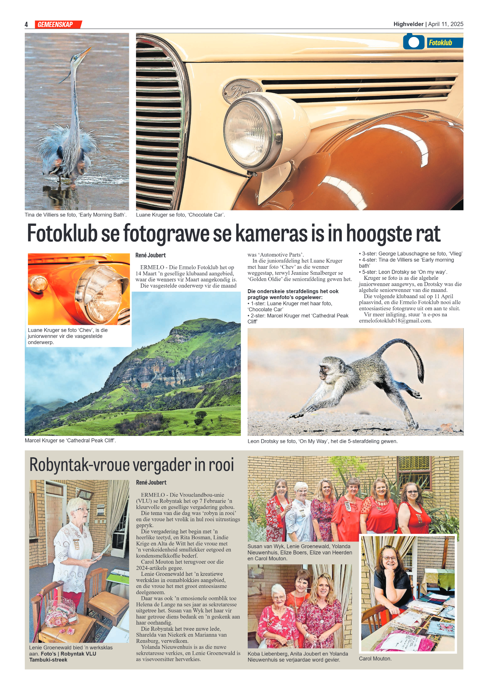 Highvelder Newspaper 11 April 2025 page 4