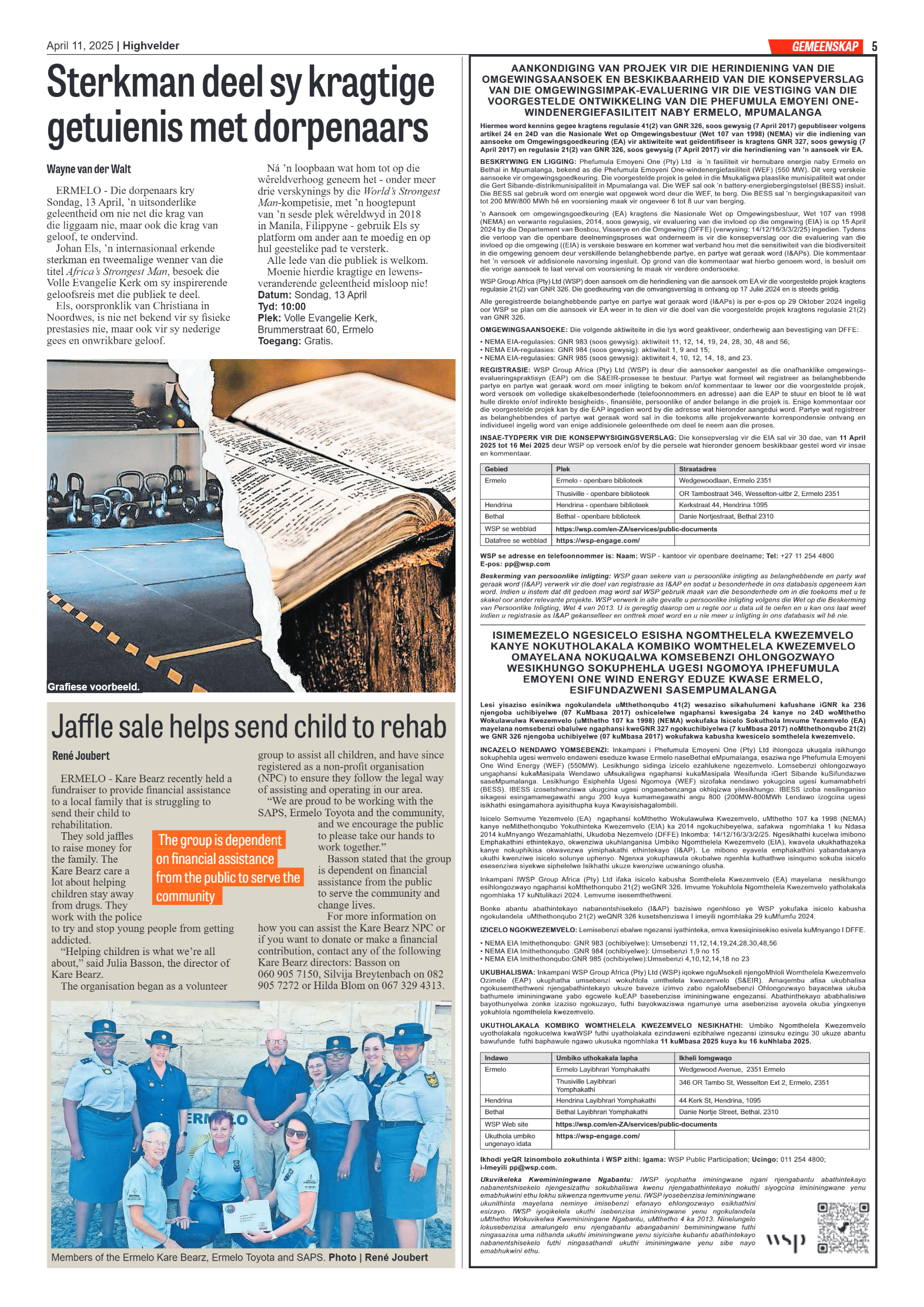Highvelder Newspaper 11 April 2025 page 5