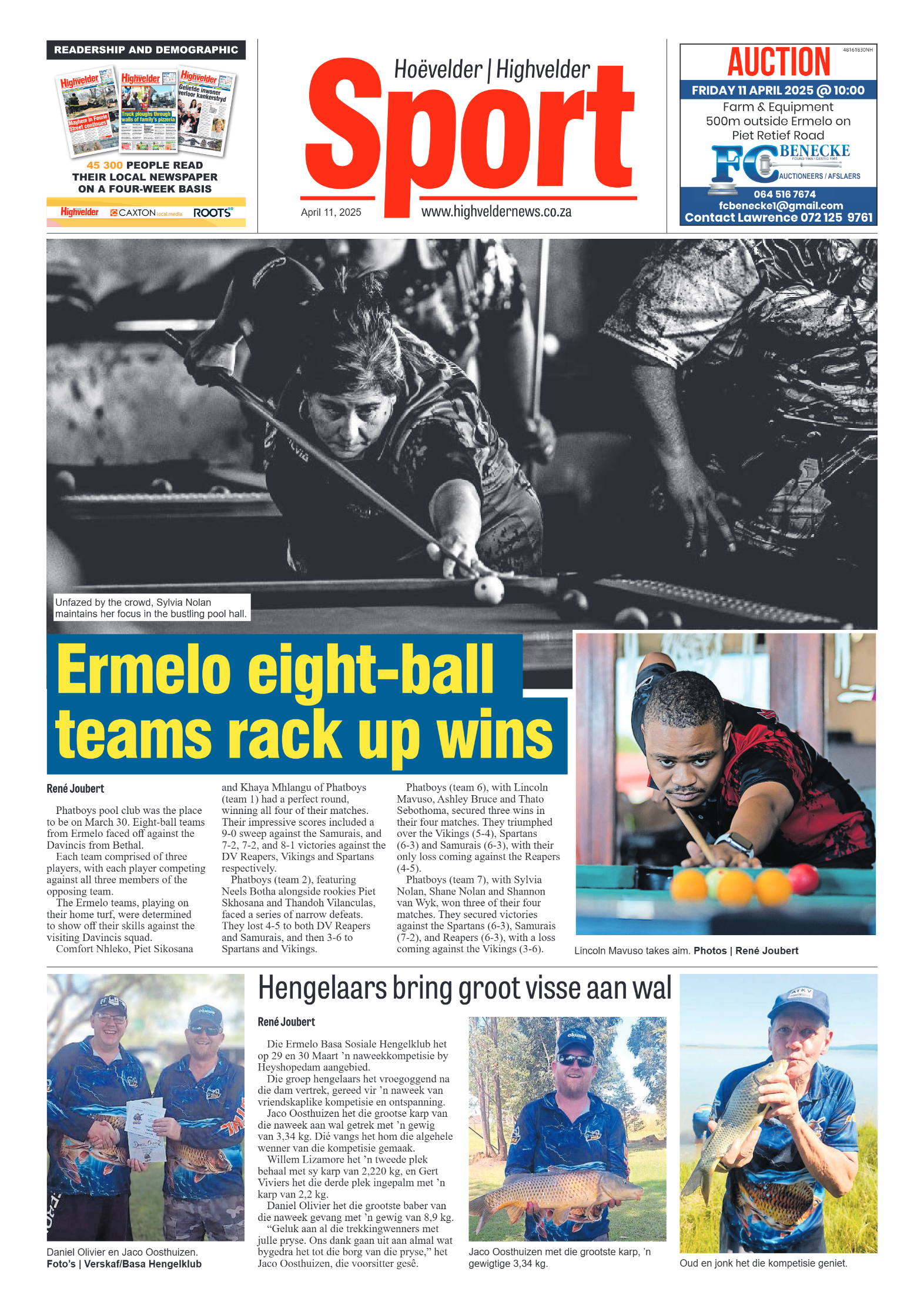 Highvelder Newspaper 11 April 2025 page 8