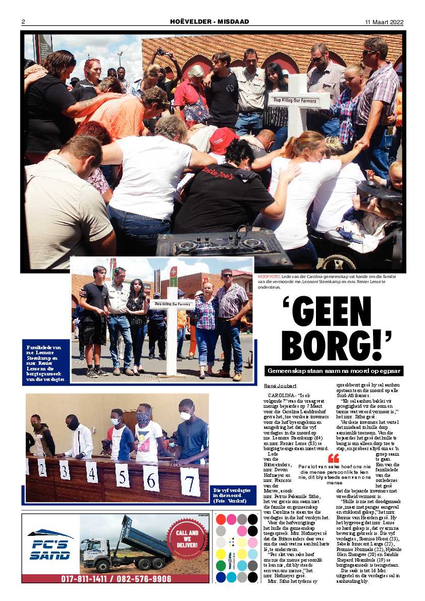Highvelder Newspaper 11 March 2022 page 2