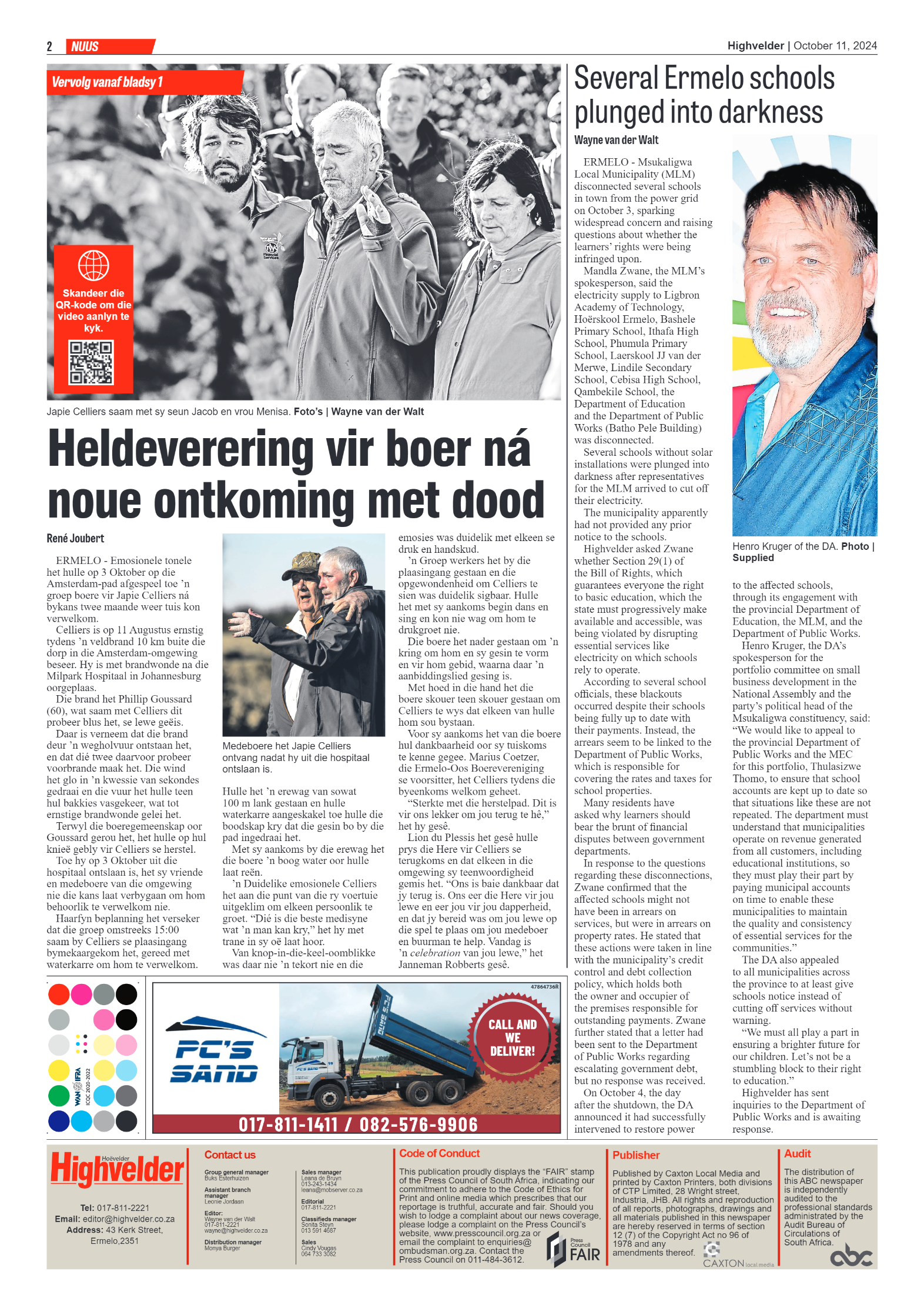 Highvelder Newspaper 11 October 2024 page 2