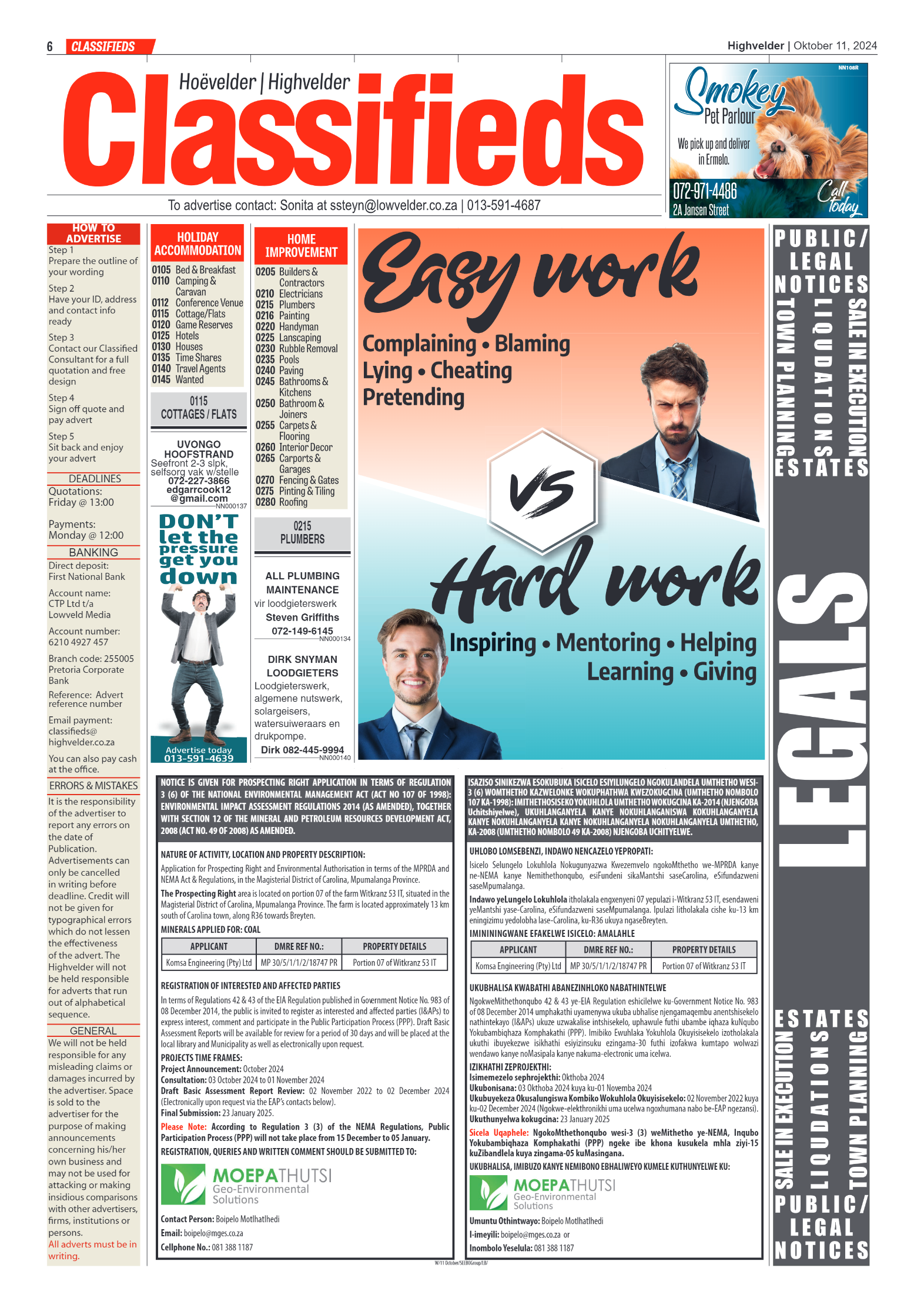 Highvelder Newspaper 11 October 2024 page 6