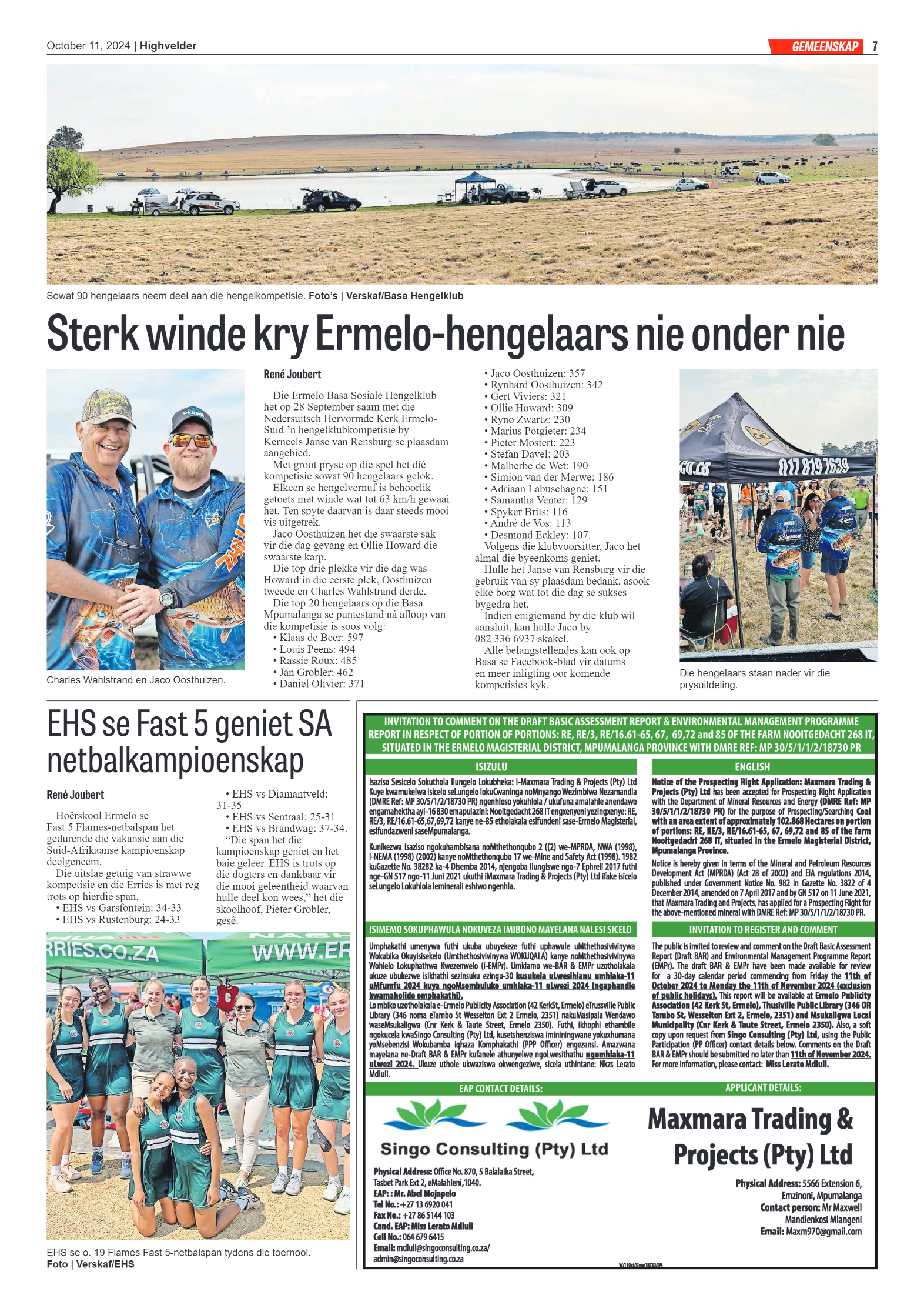 Highvelder Newspaper 11 October 2024 page 7