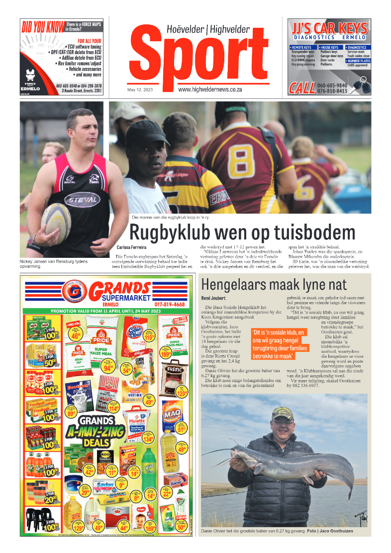 Highvelder Newspaper 12 May 2023 page 8