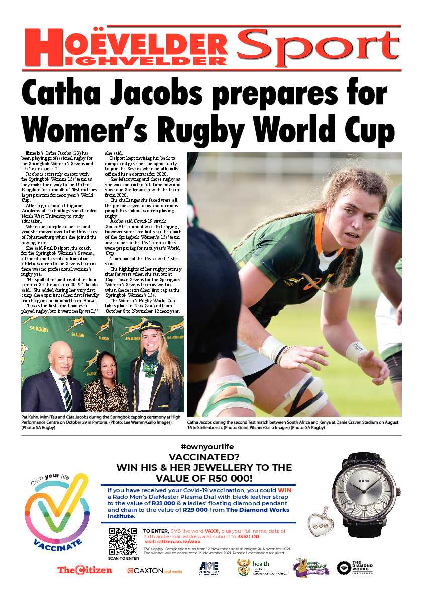 Highvelder Newspaper 12 November 2021 page 8