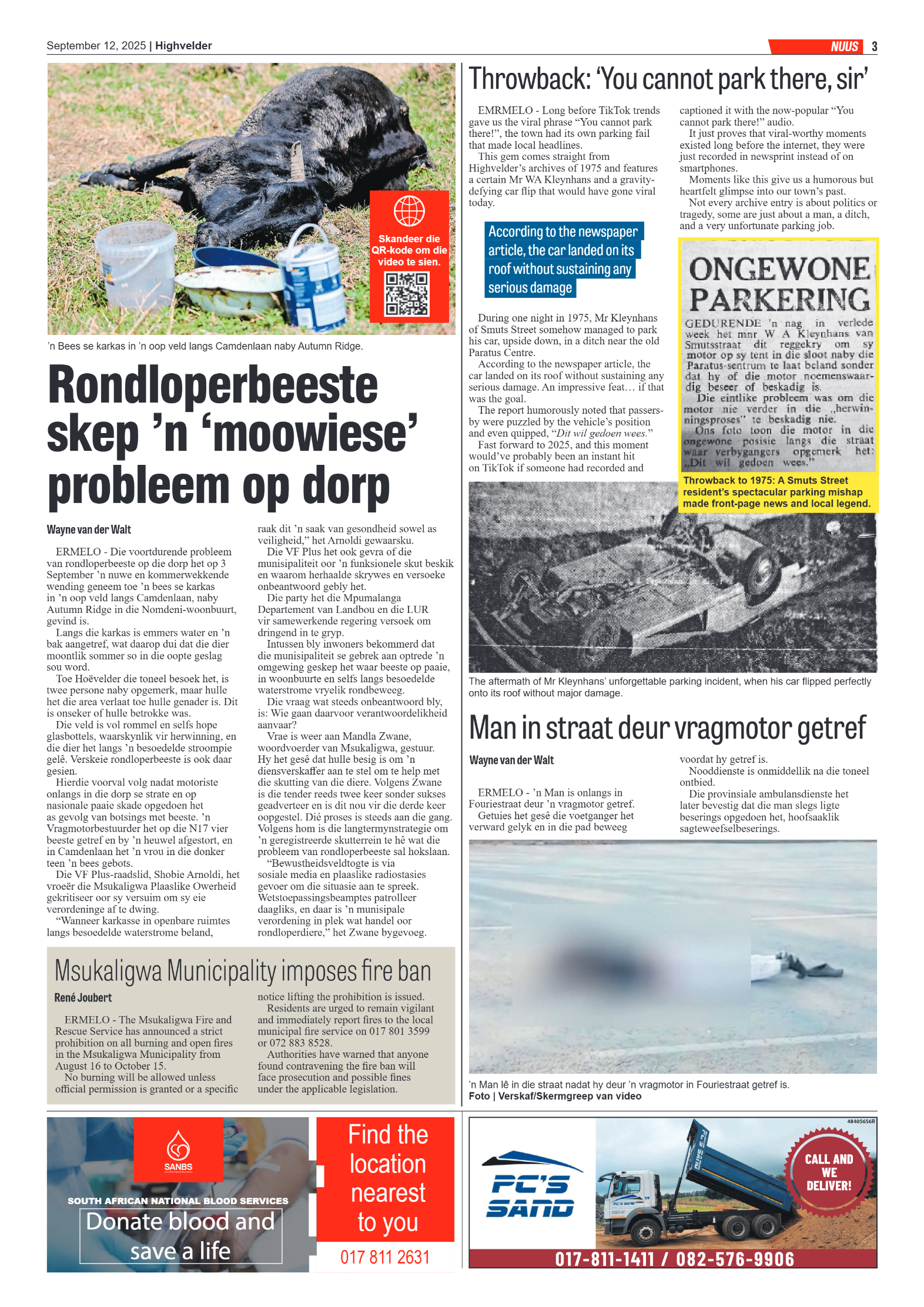 Highvelder Newspaper 12 September 2025 page 3
