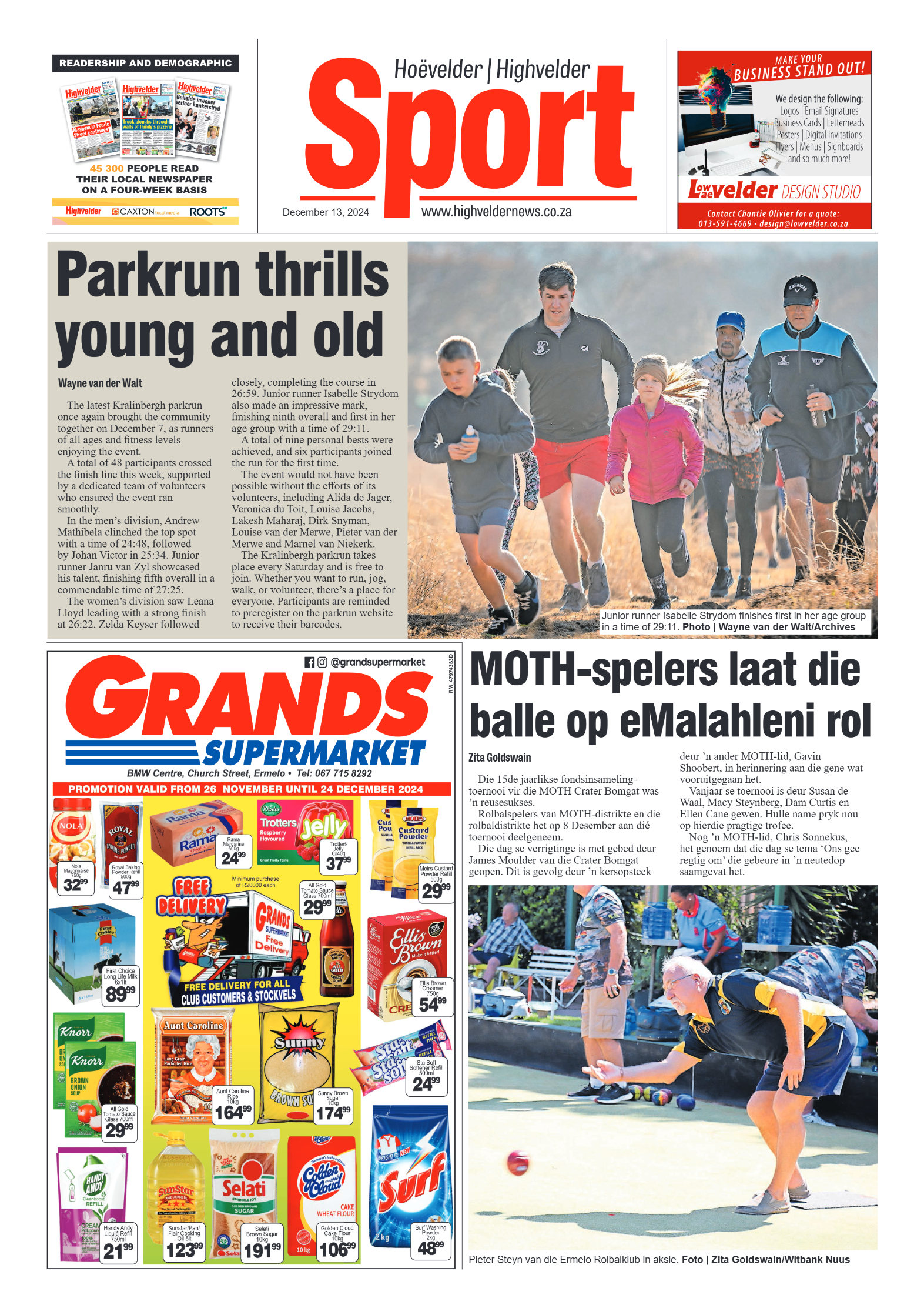 Highvelder Newspaper 13 December 2024 page 8
