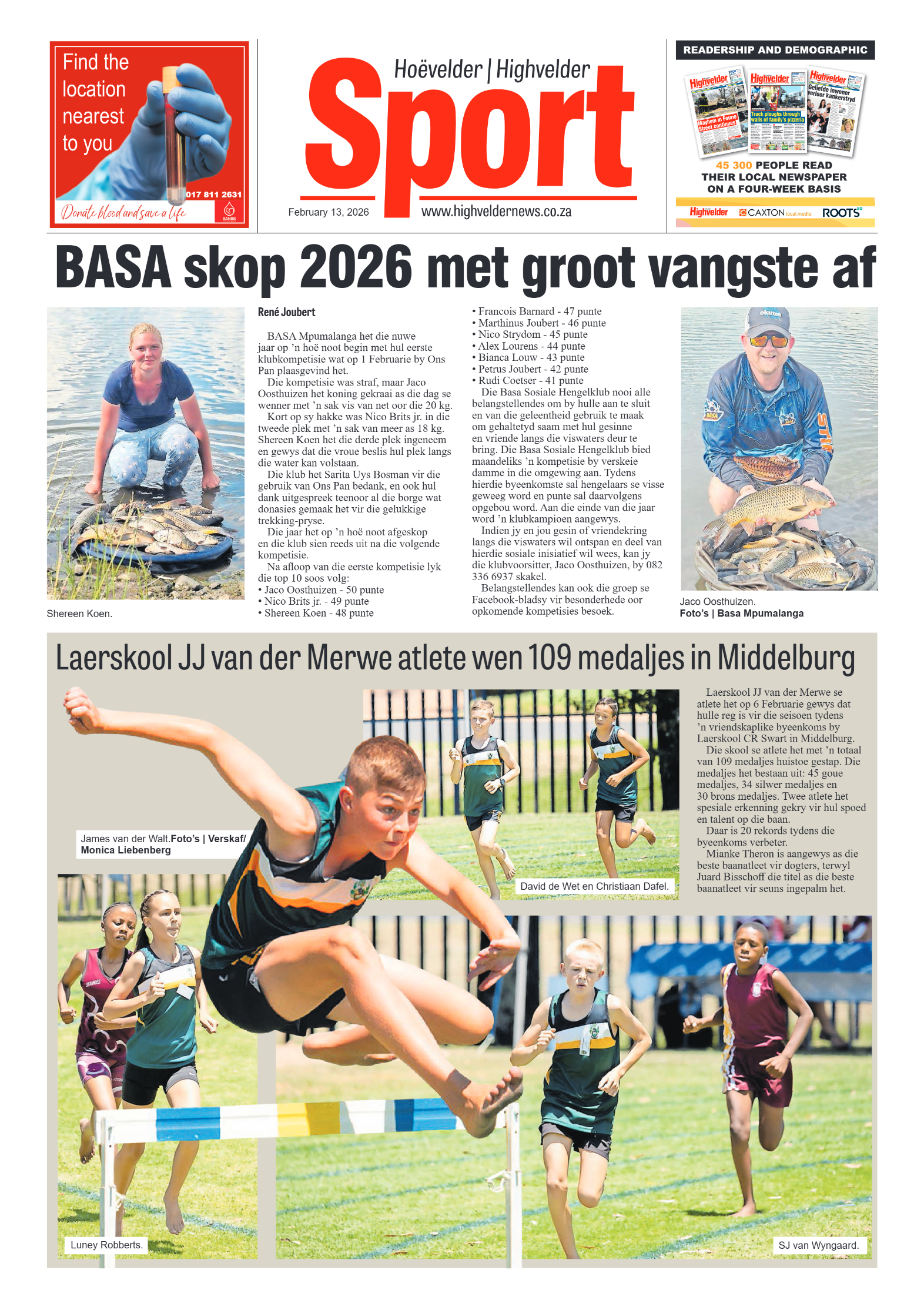 Highvelder Newspaper 13 February 2026 page 8