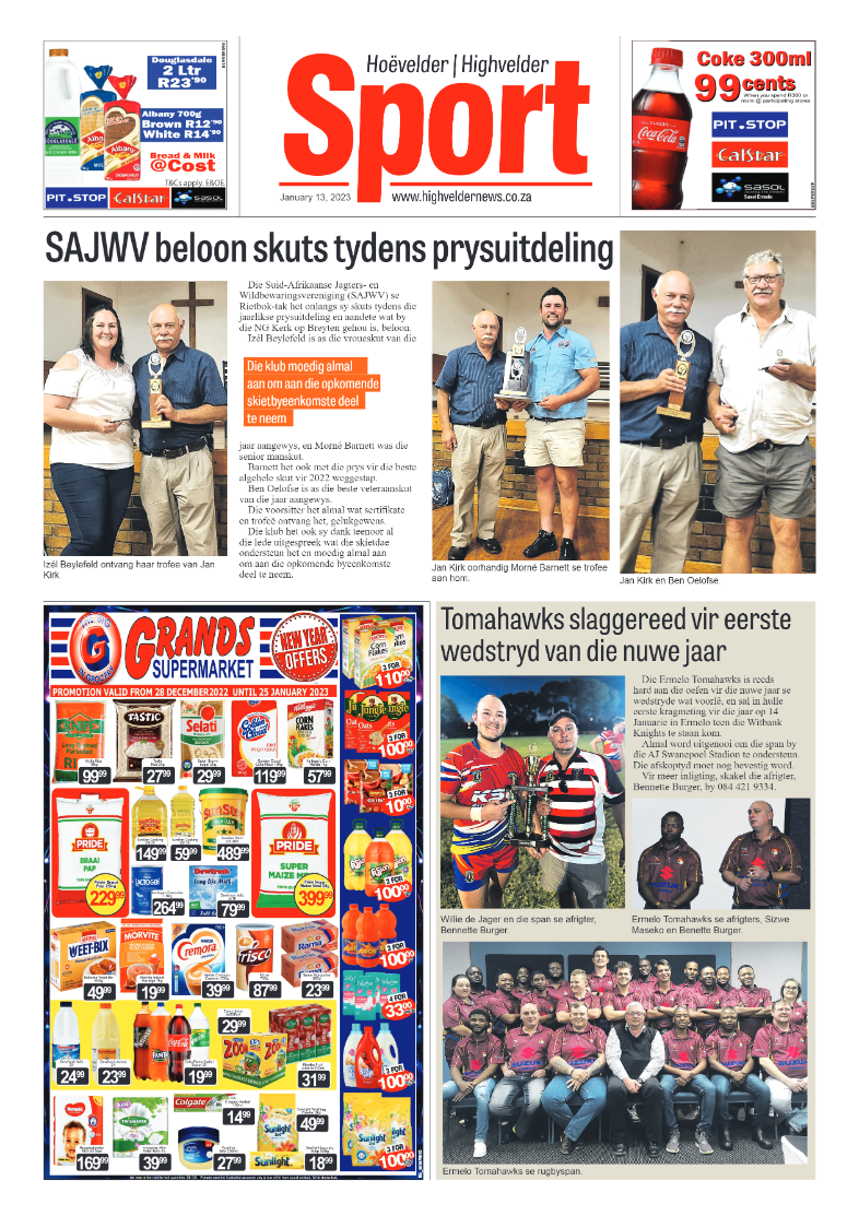 Highvelder Newspaper 13 January 2023 page 8