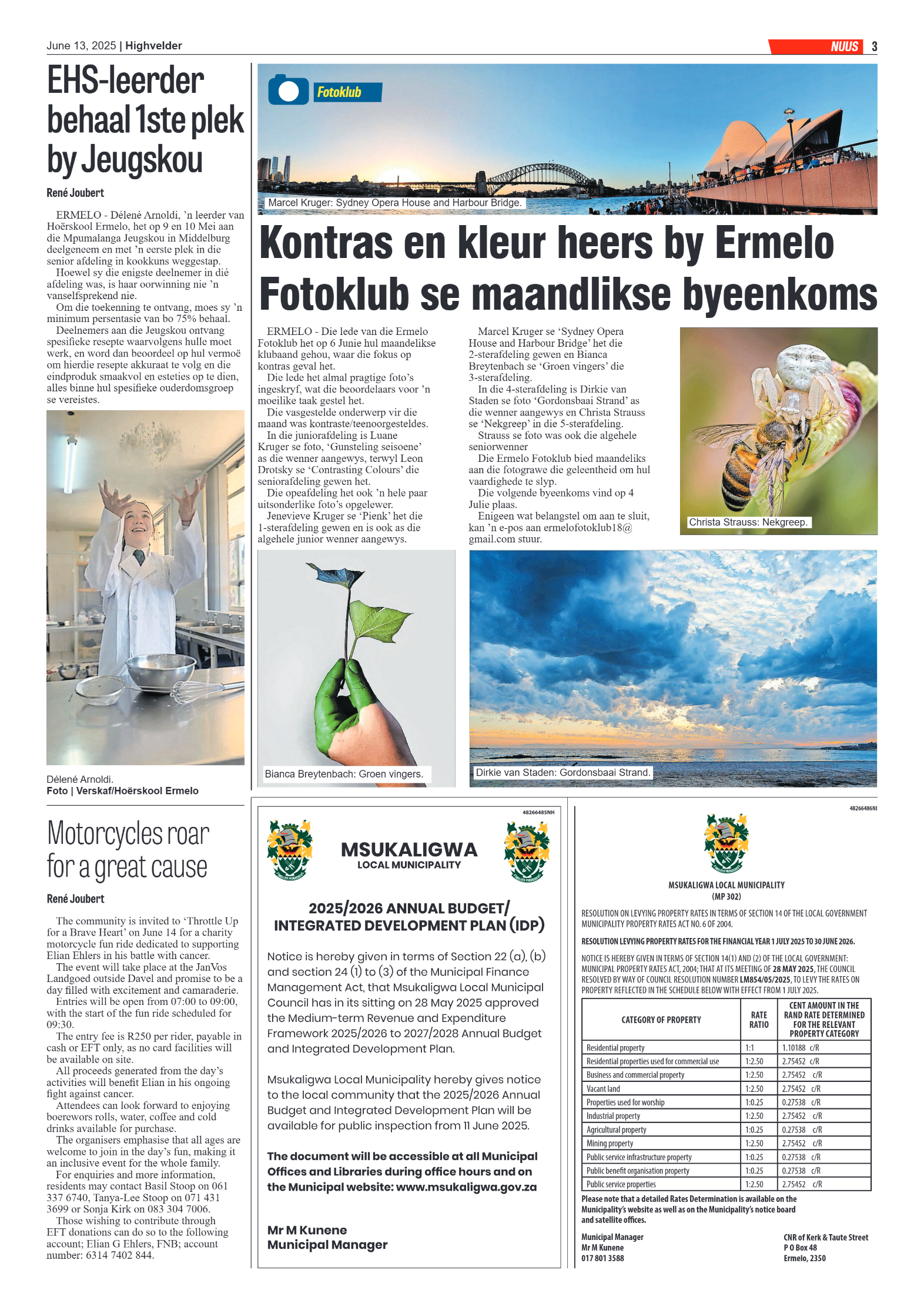 Highvelder Newspaper 13 June 2025 page 3