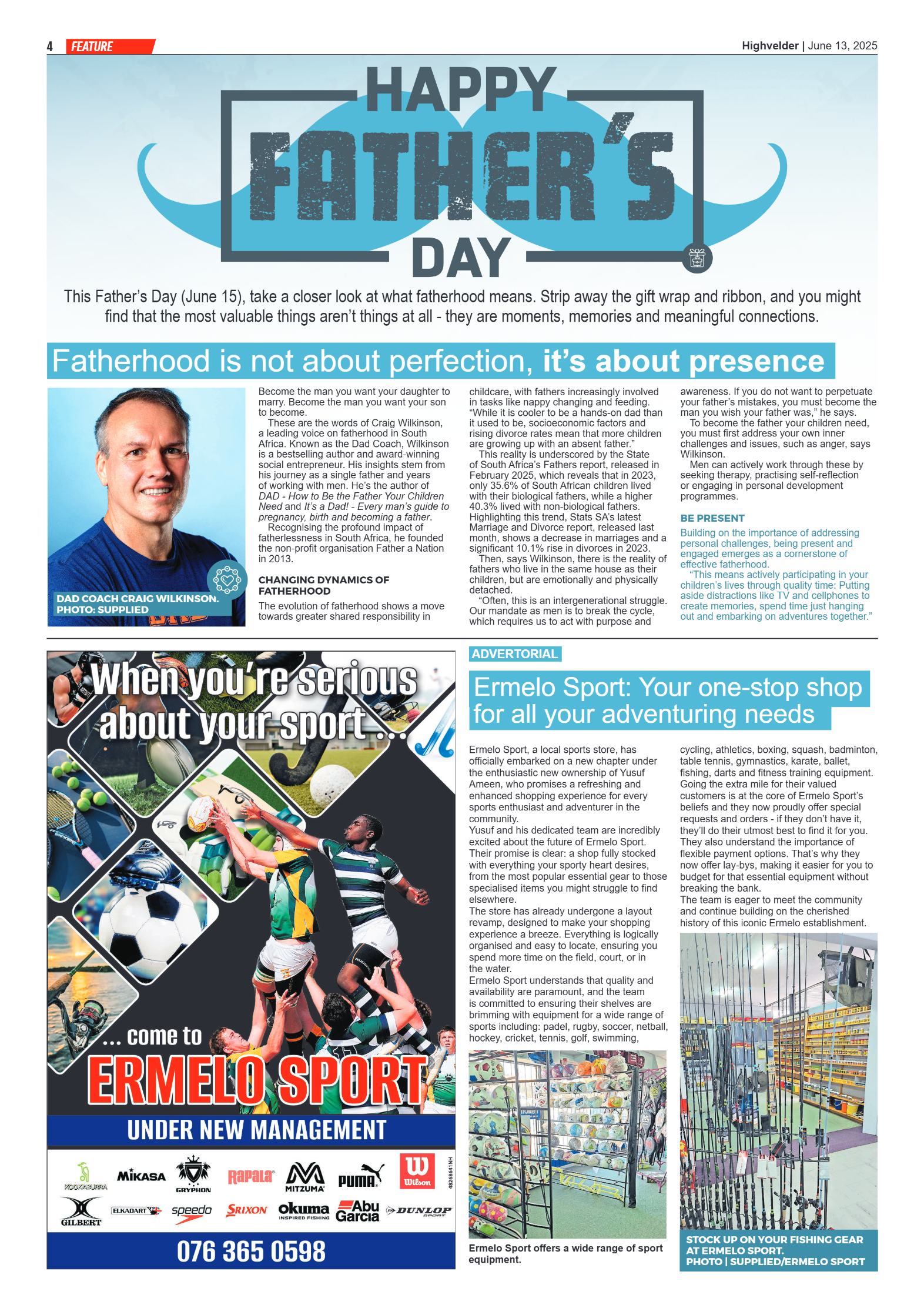 Highvelder Newspaper 13 June 2025 page 4