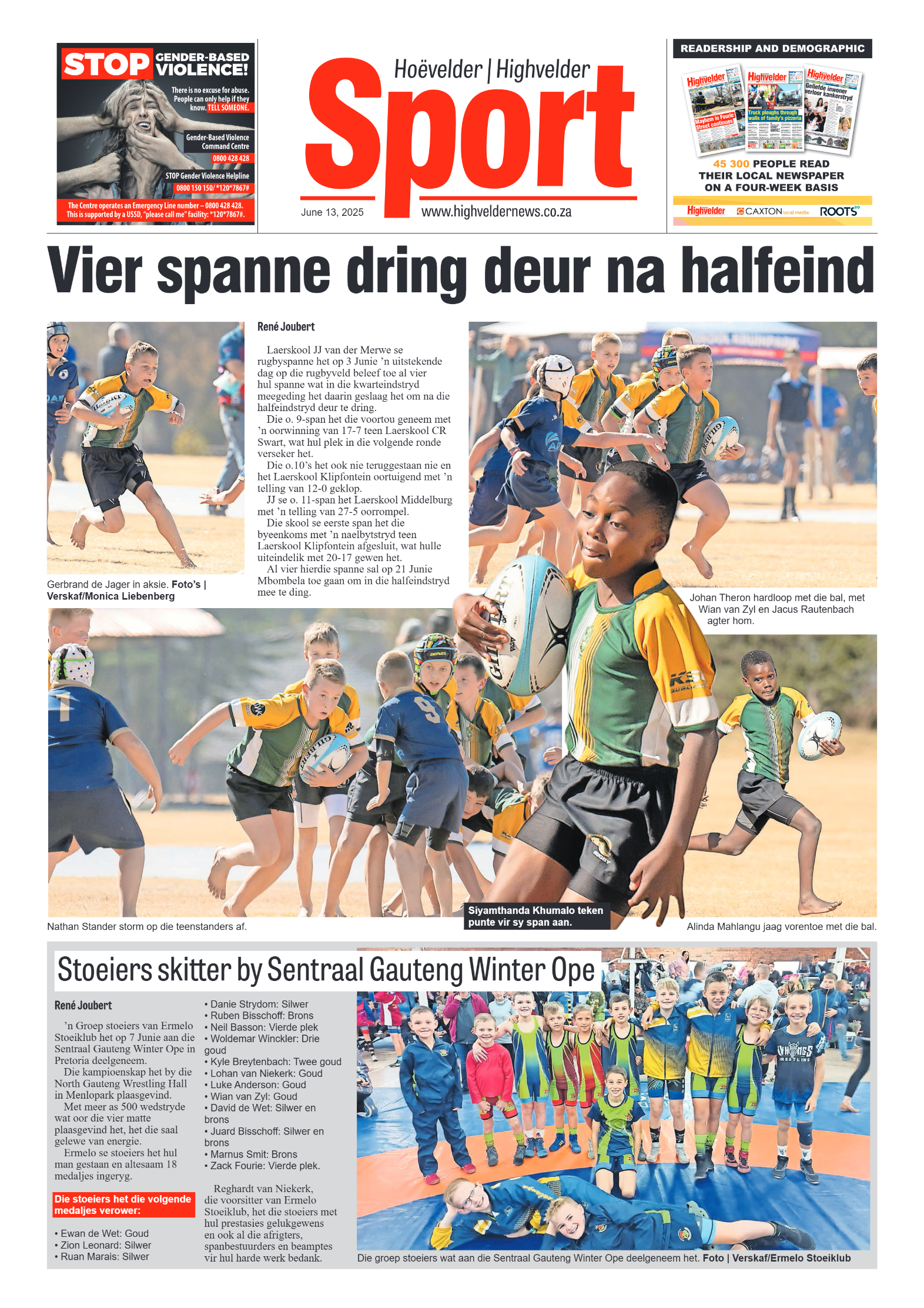 Highvelder Newspaper 13 June 2025 page 8