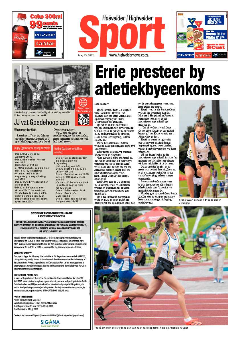 Highvelder Newspaper 13 May 2022 page 8