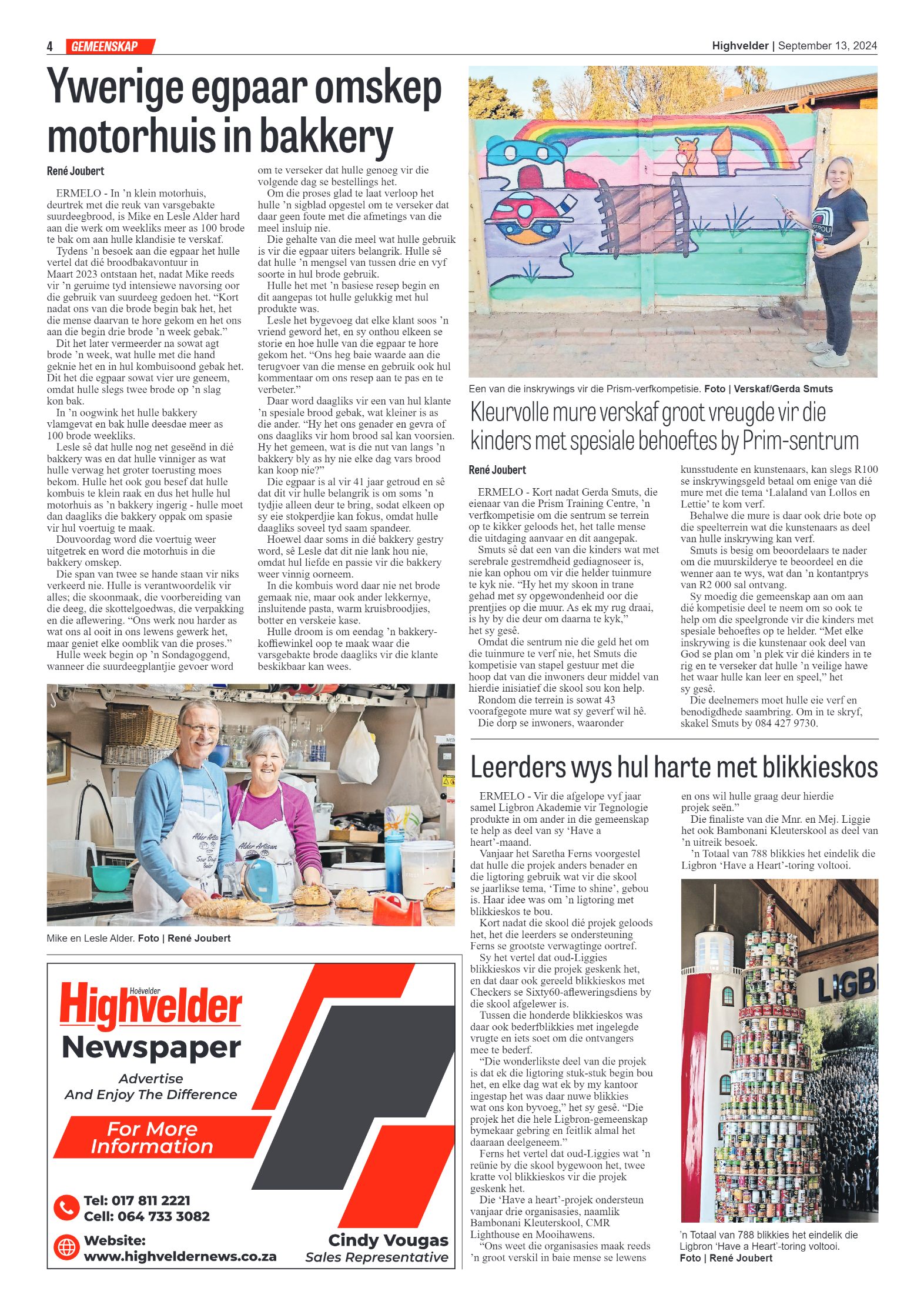 Highvelder Newspaper 13 September 2024 page 4