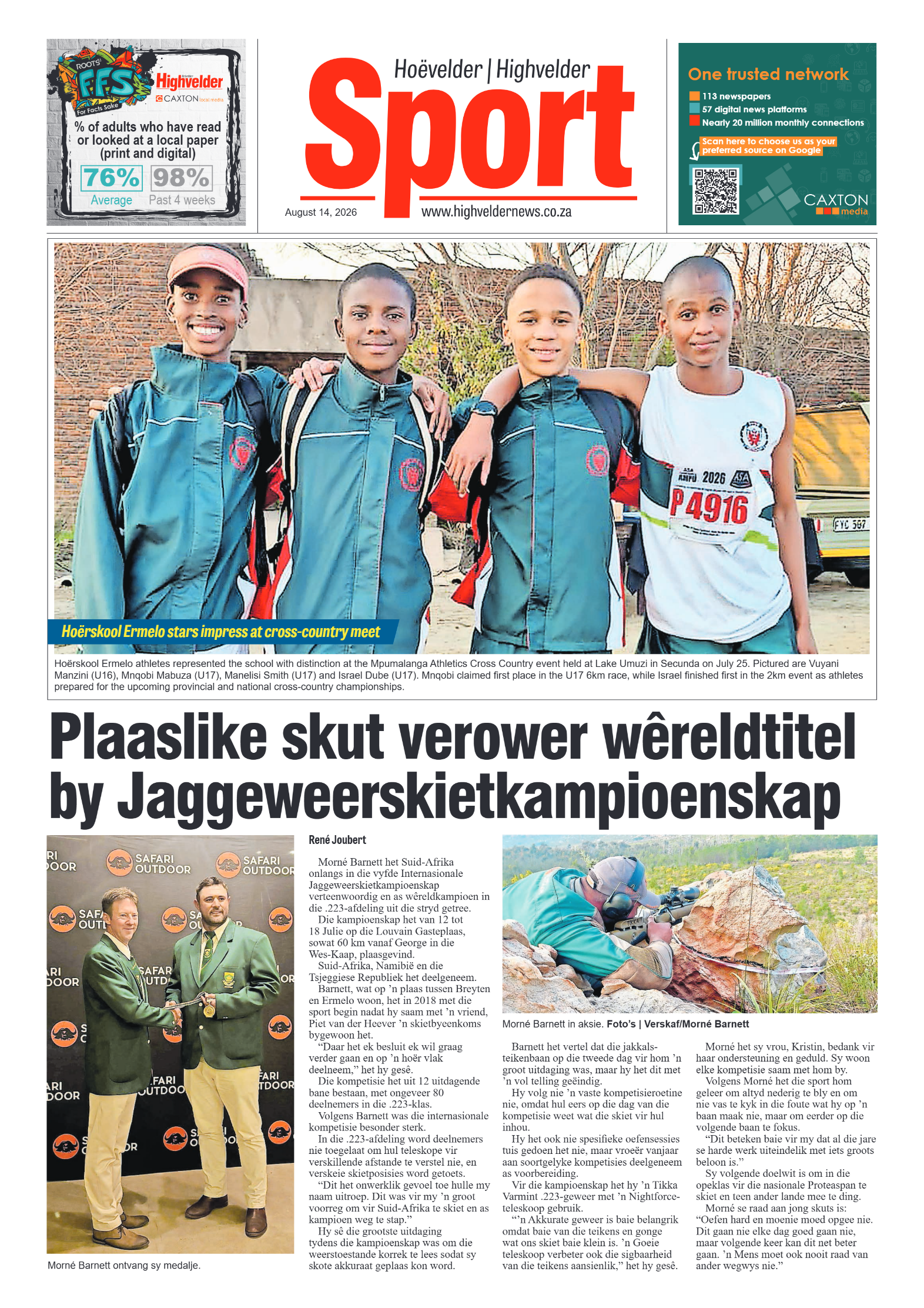 Highvelder Newspaper 14 August 2026 page 8