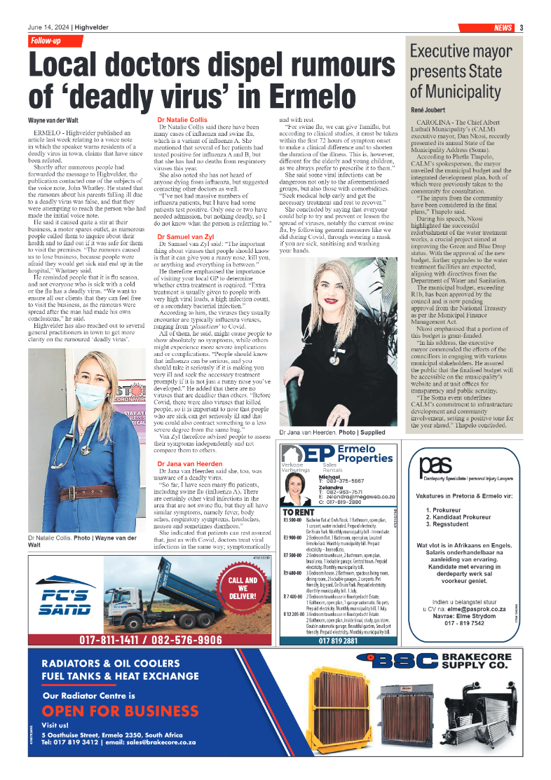 Highvelder Newspaper 14 June 2024 page 3