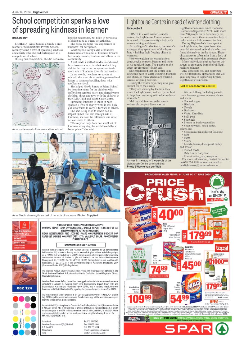 Highvelder Newspaper 14 June 2024 page 5