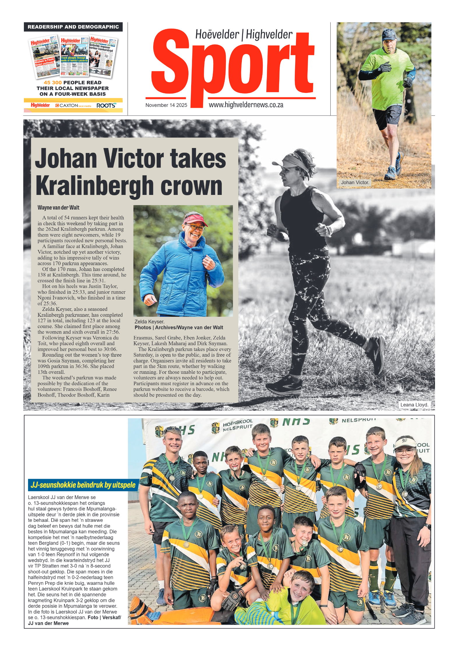 Highvelder Newspaper 14 November 2025 page 8