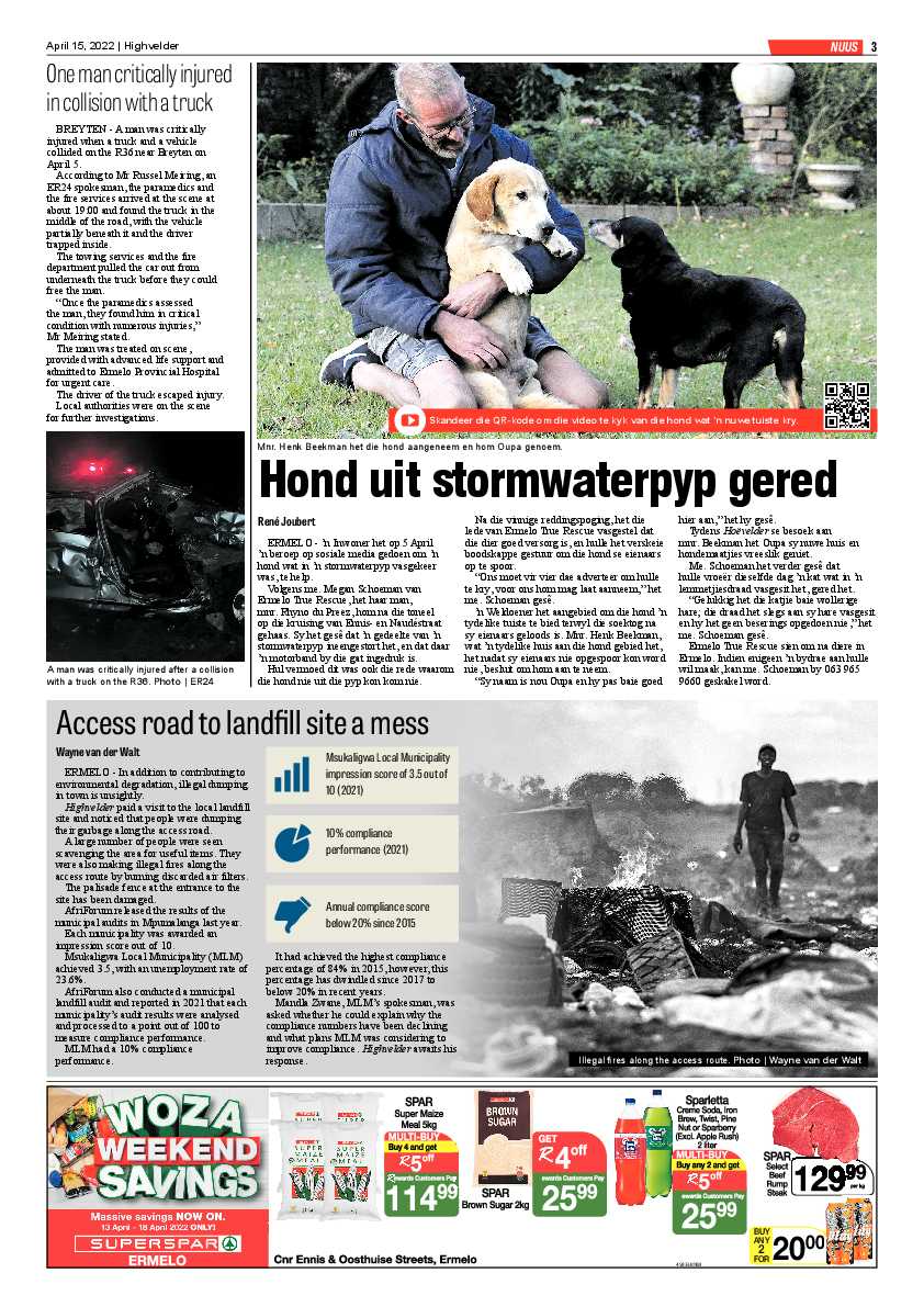 Highvelder Newspaper 15 April 2022 page 3