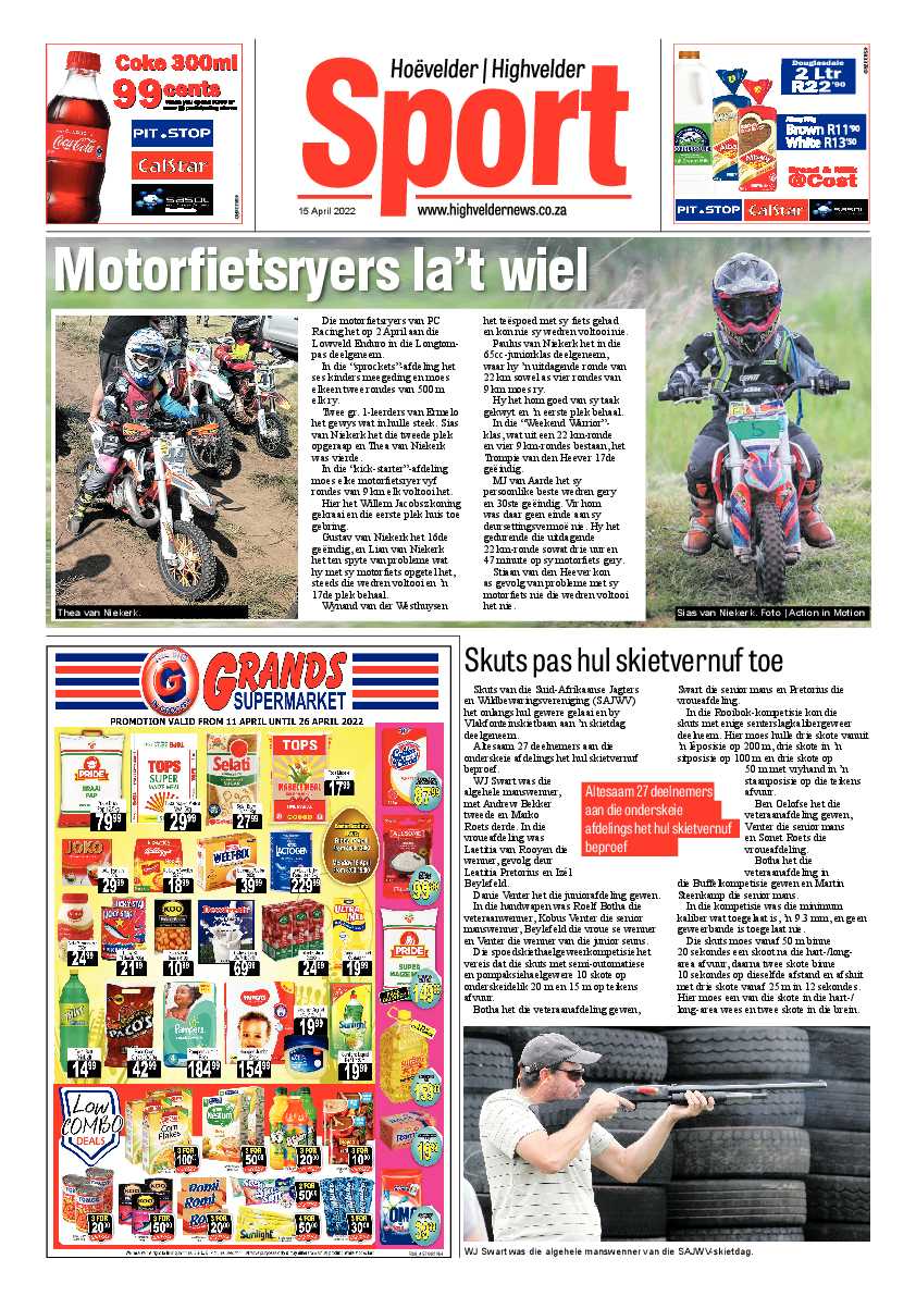Highvelder Newspaper 15 April 2022 page 8
