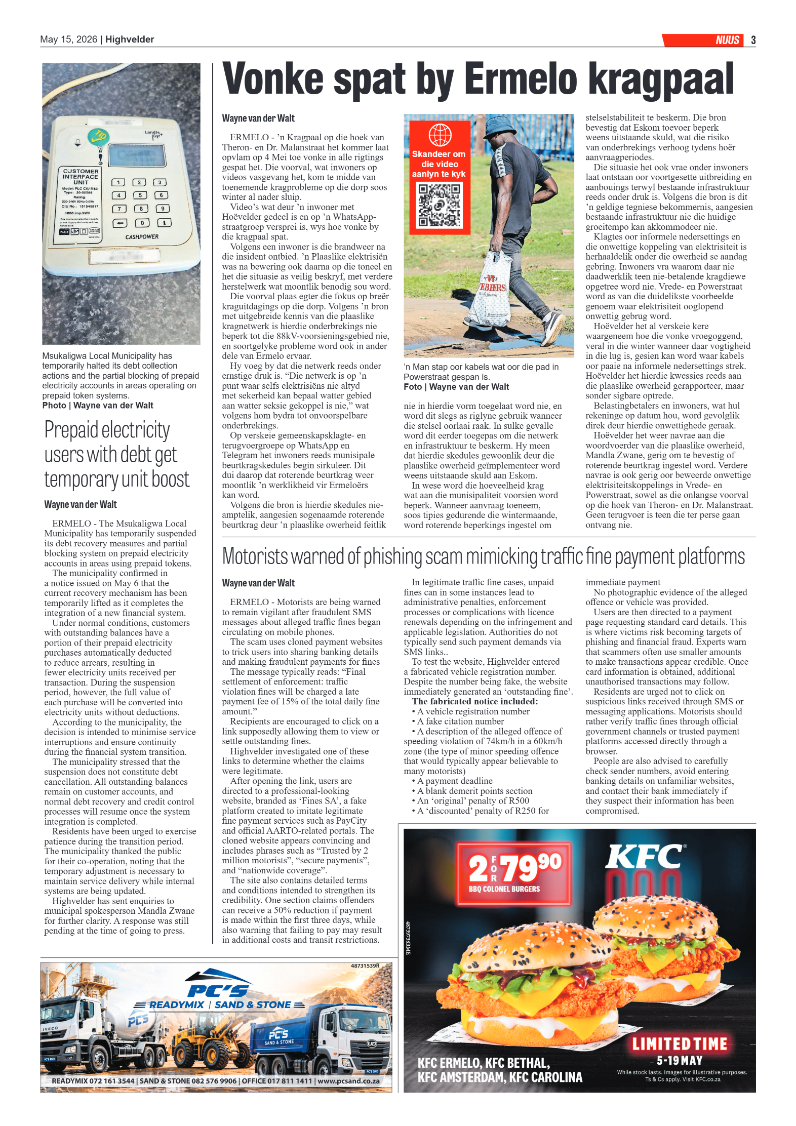 Highvelder Newspaper 15 May 2026 page 3