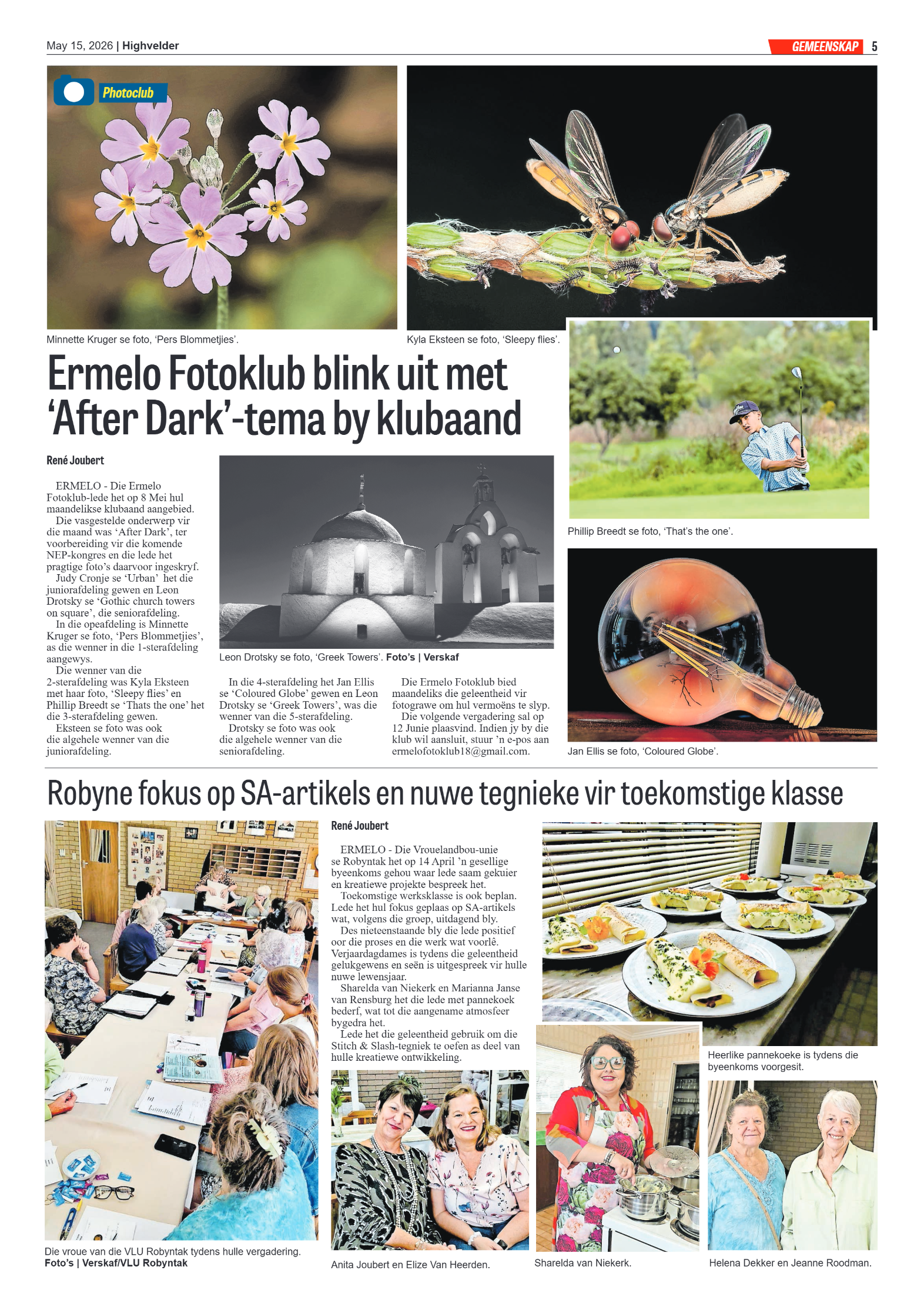 Highvelder Newspaper 15 May 2026 page 5