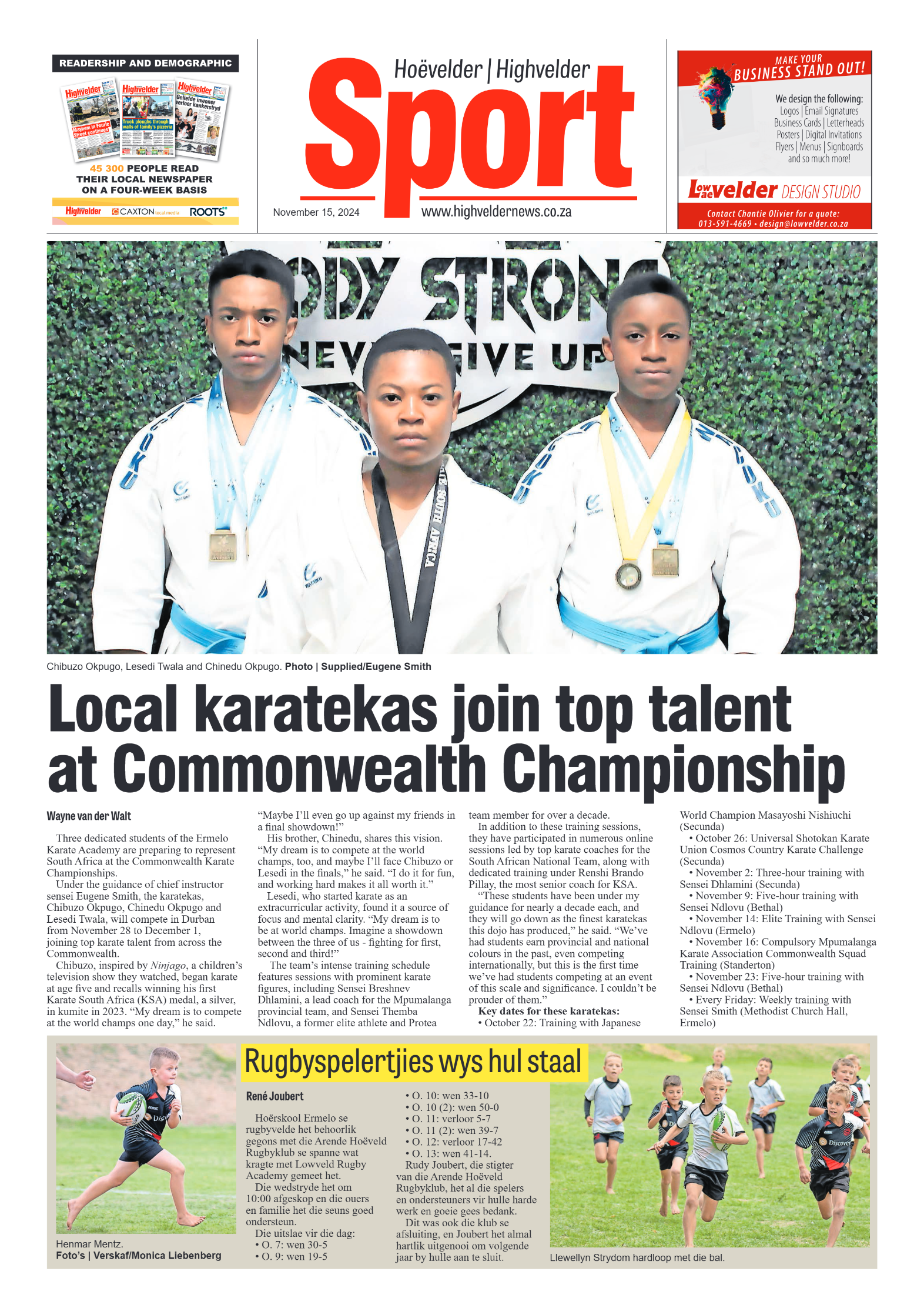 Highvelder Newspaper 15 November 2024 page 8
