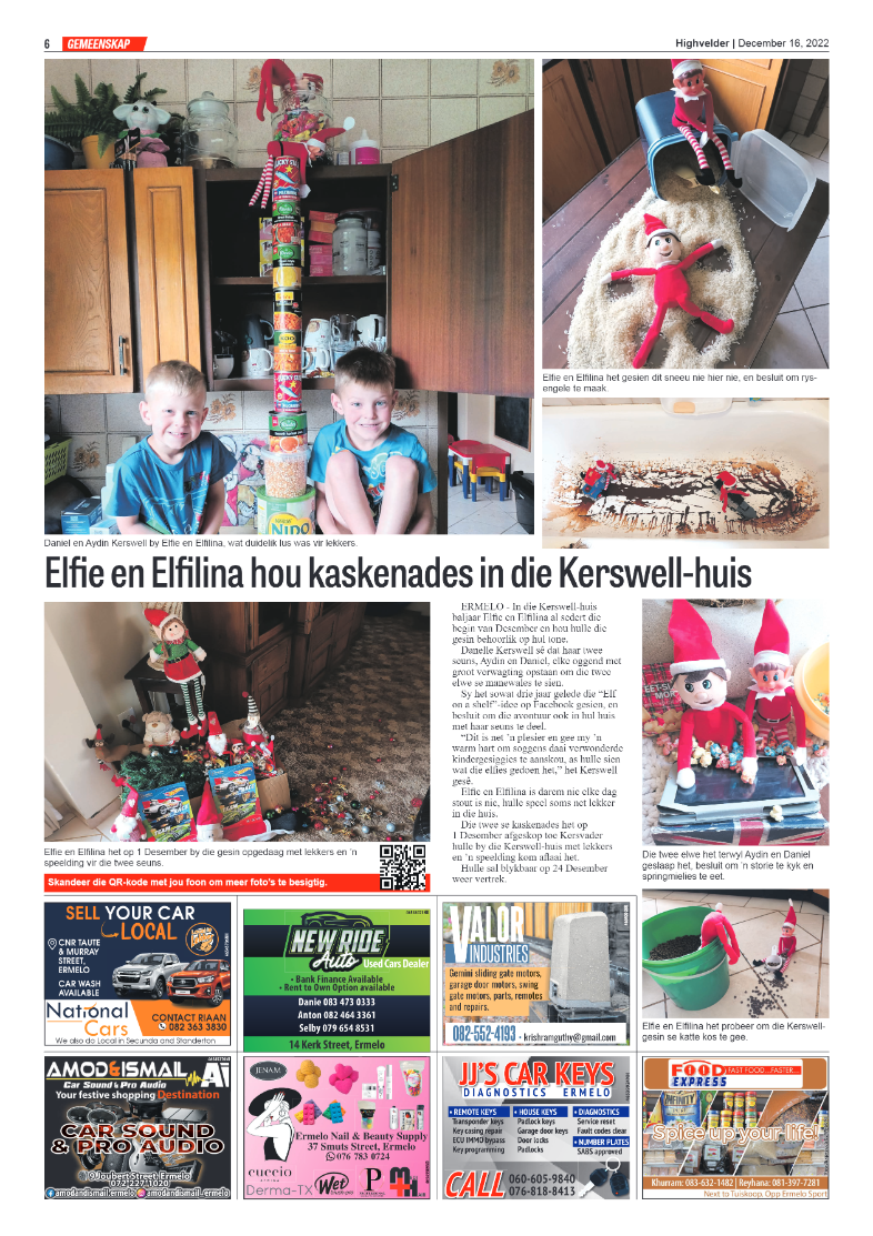 Highvelder Newspaper 16 December 2022 page 6