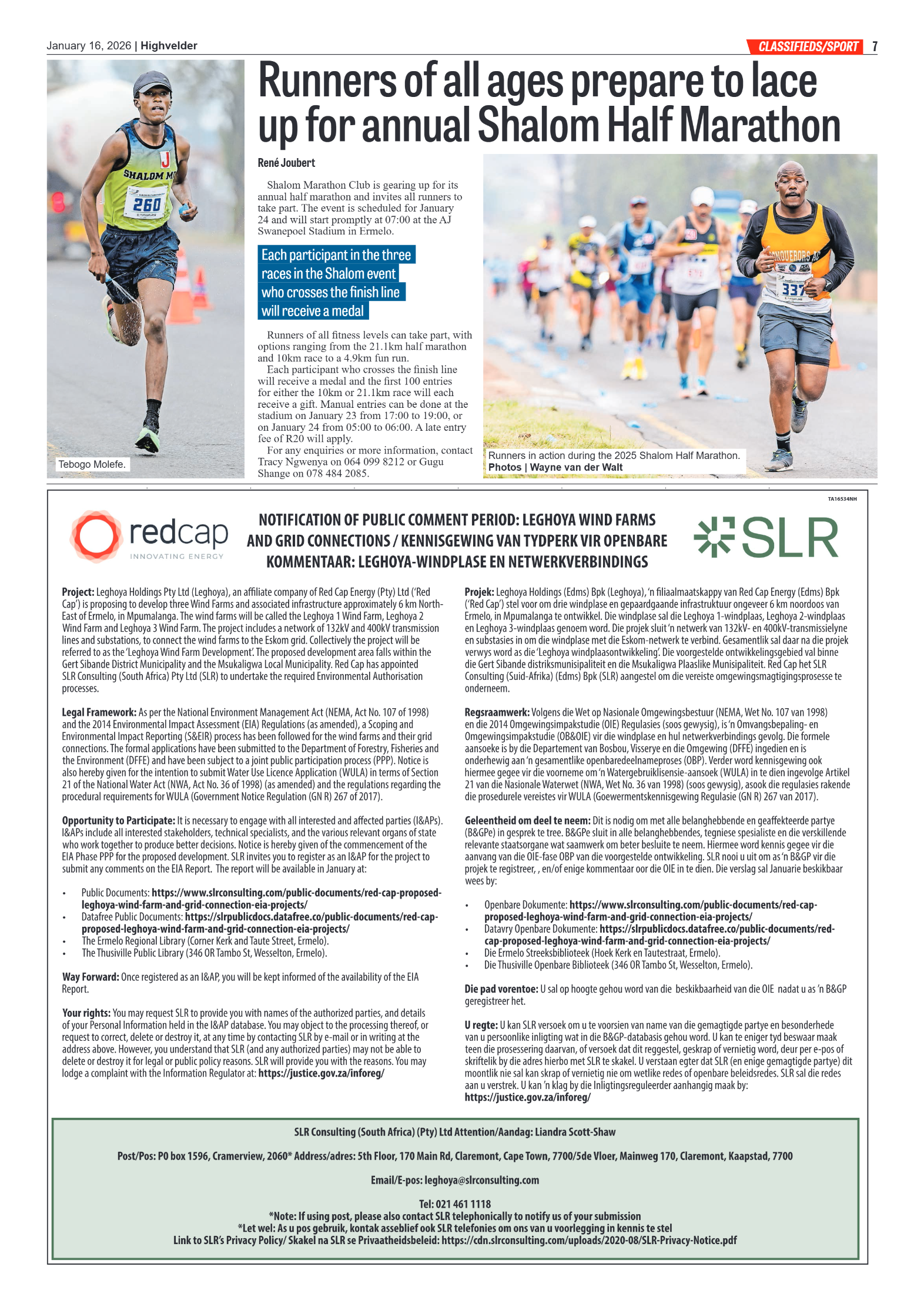 Highvelder Newspaper 16 Januarie 2026 page 7