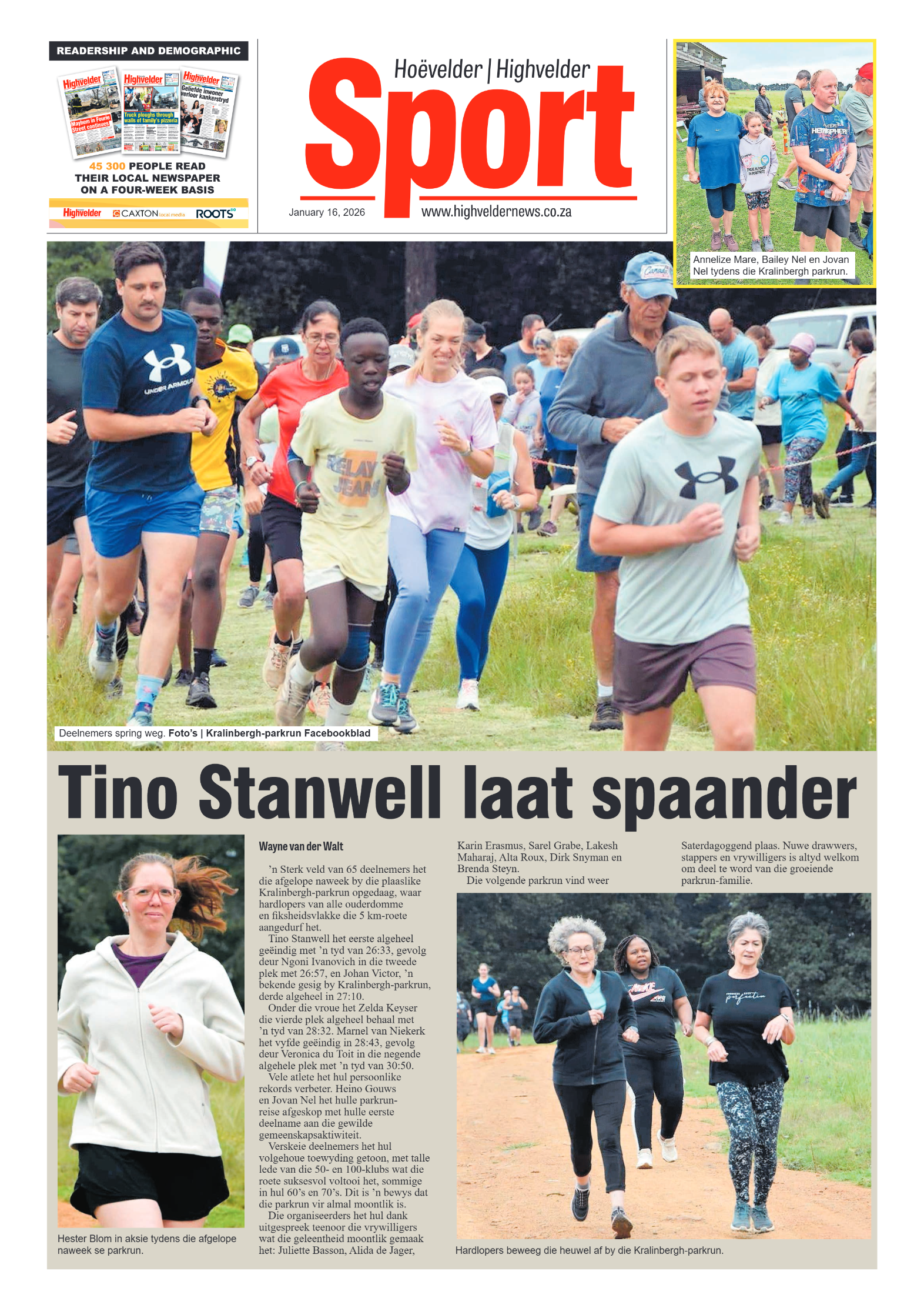 Highvelder Newspaper 16 Januarie 2026 page 8