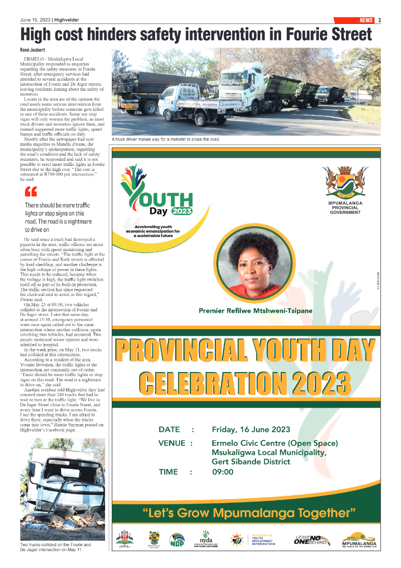 Highvelder Newspaper 16 June 2023 page 3