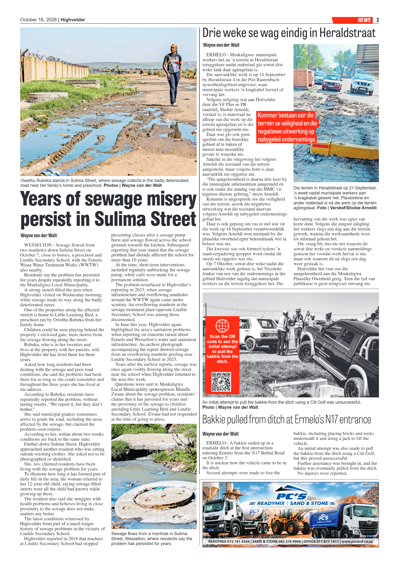 Highvelder Newspaper 16 October 2026 page 3