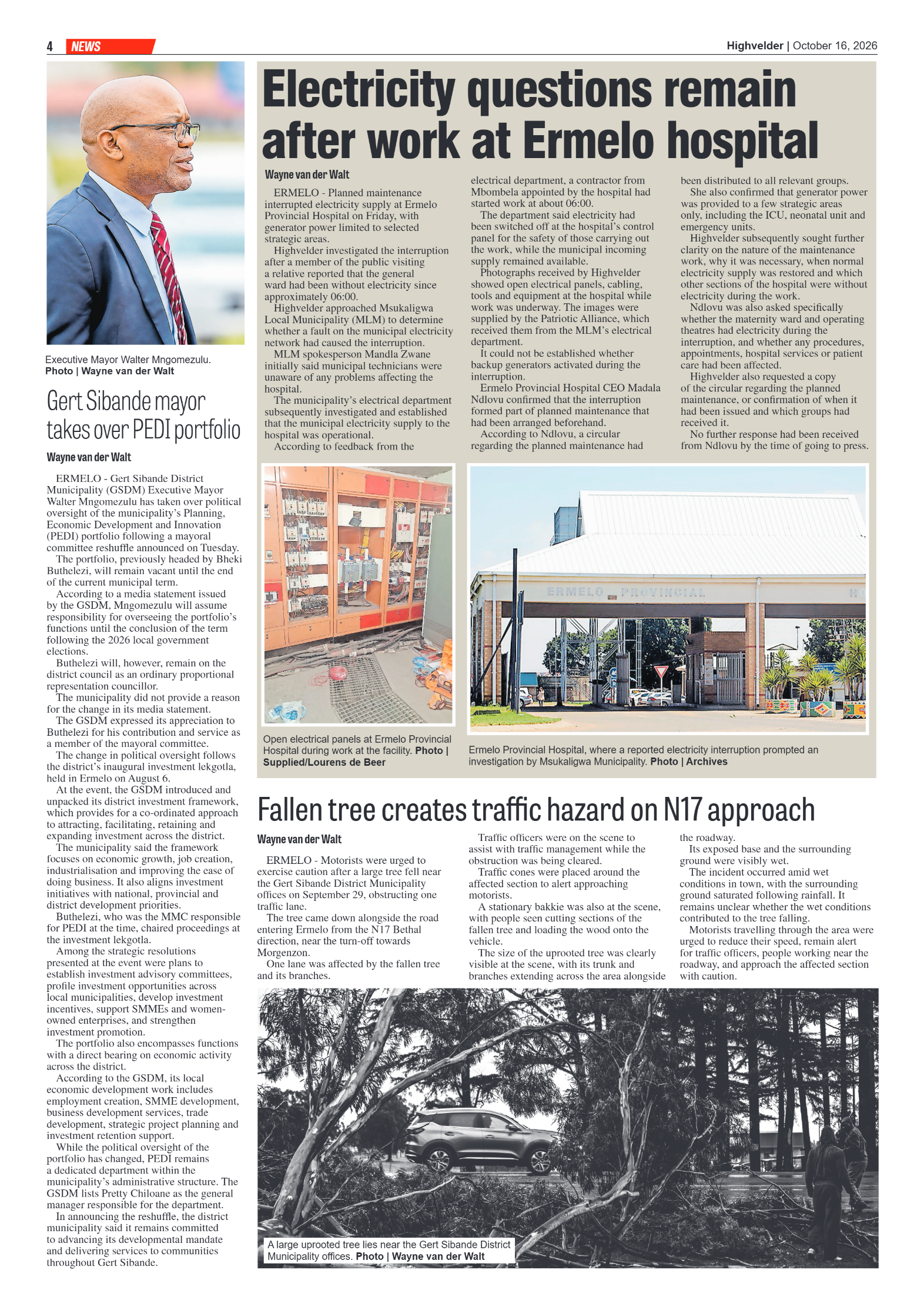 Highvelder Newspaper 16 October 2026 page 4