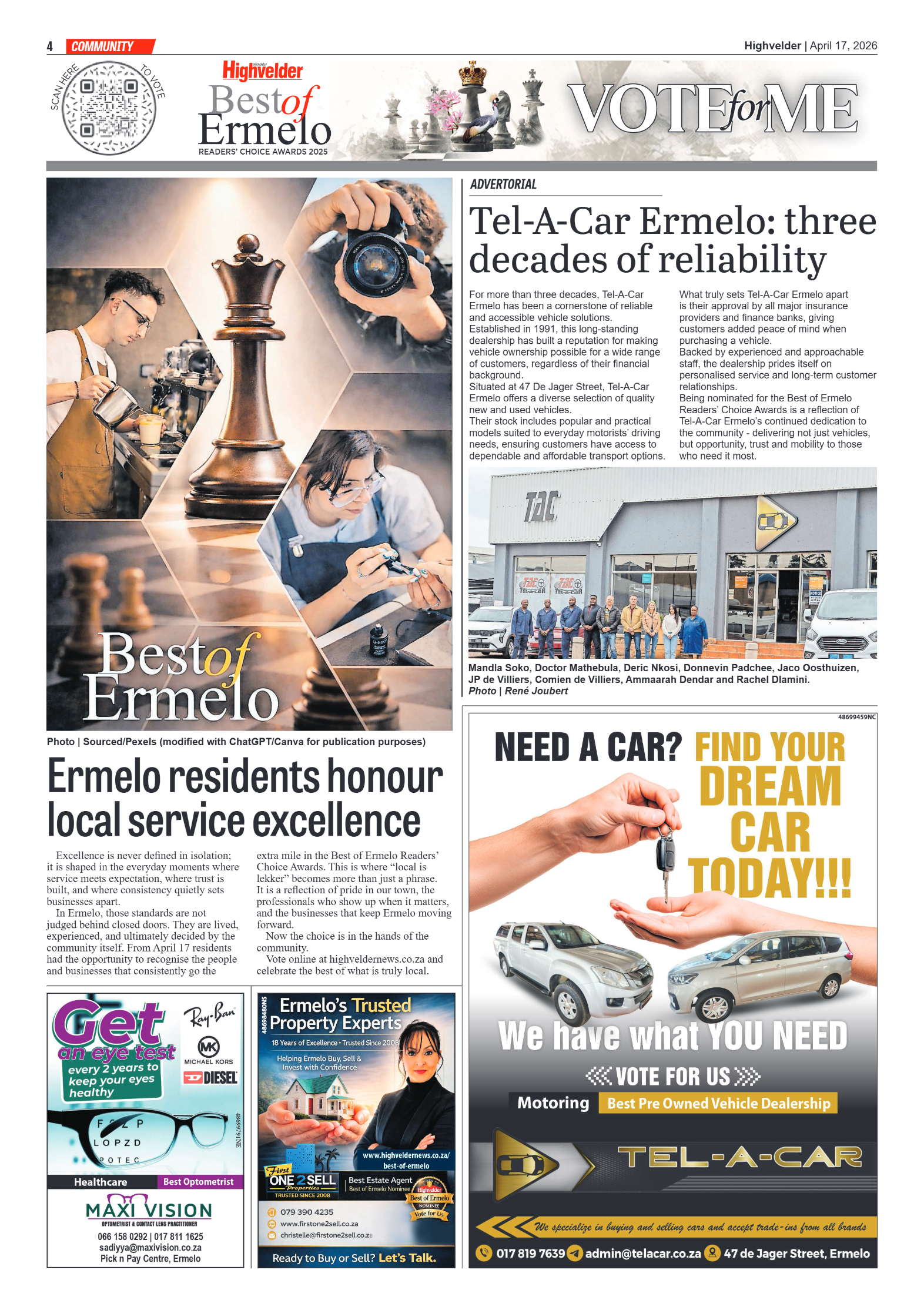 Highvelder Newspaper 17 April 2026 page 5